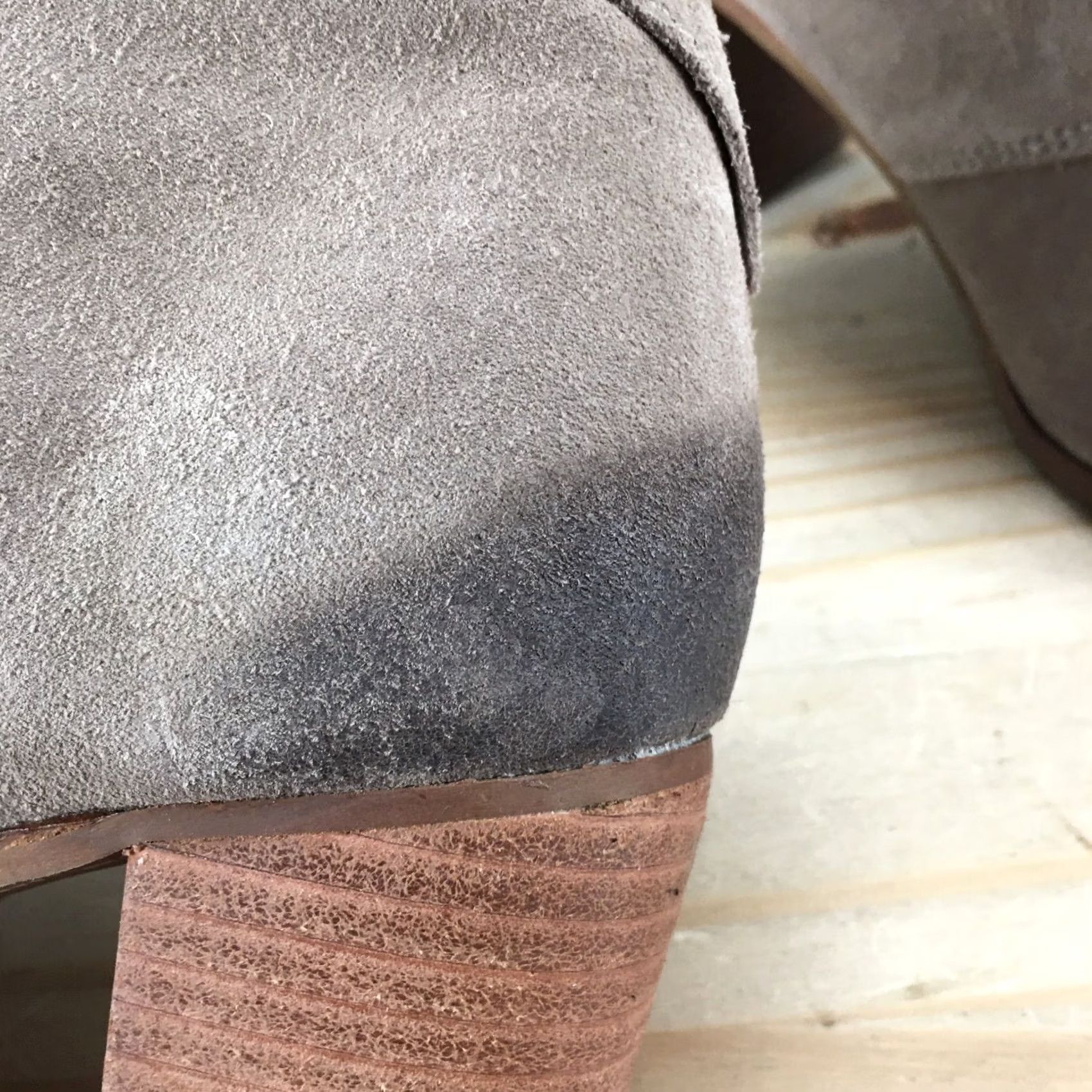 Toms Toms Boots Womens 7.5 Lunata Ankle Bootie Taupe Lace Up Round Toe Block Heels Boots Size US 8 / IT 38 - 6 Thumbnail