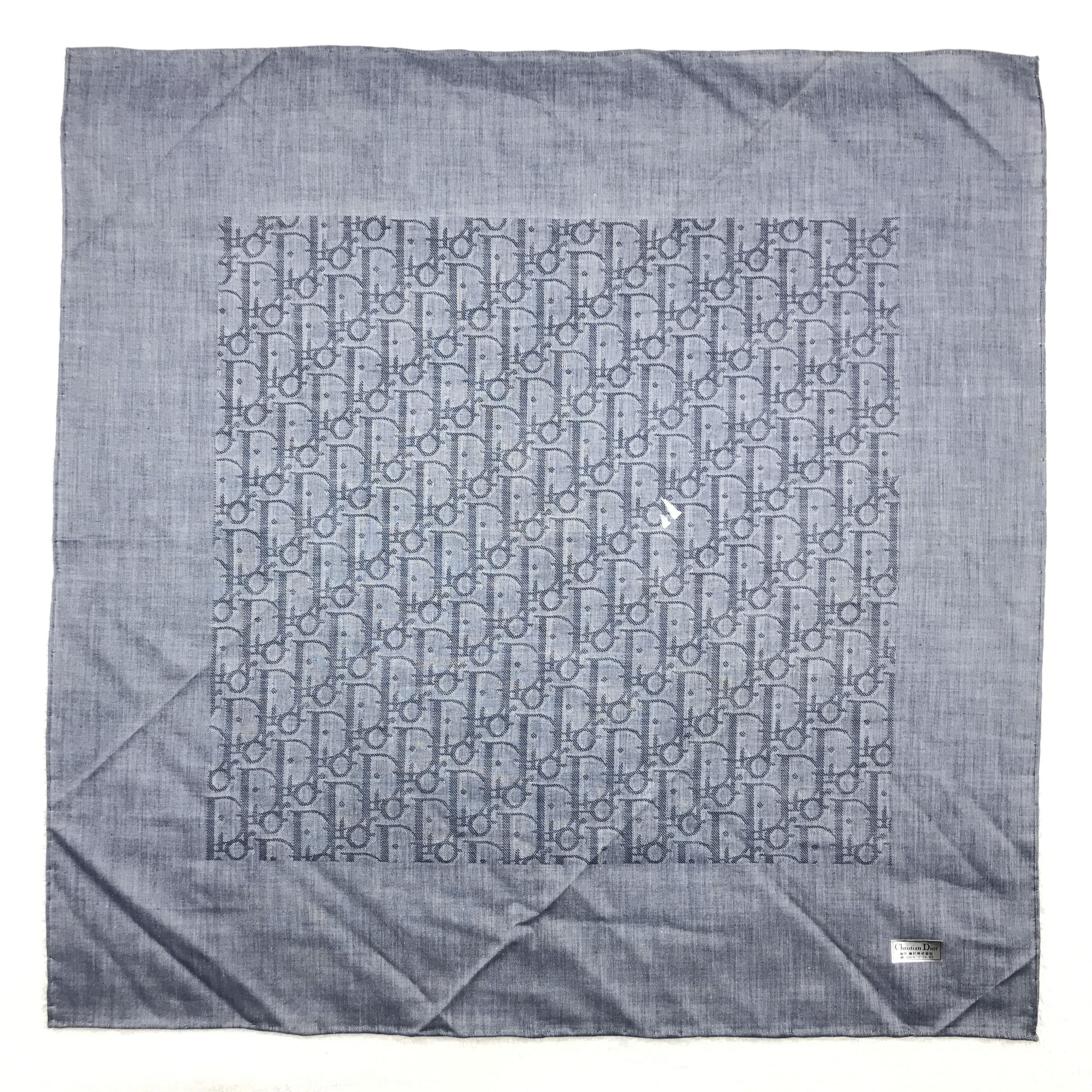 Christian Dior Monsieur × Vintage Christian Dior Monogram Bandana Neckerchief Handkerchief Size ONE SIZE - 1 Thumbnail