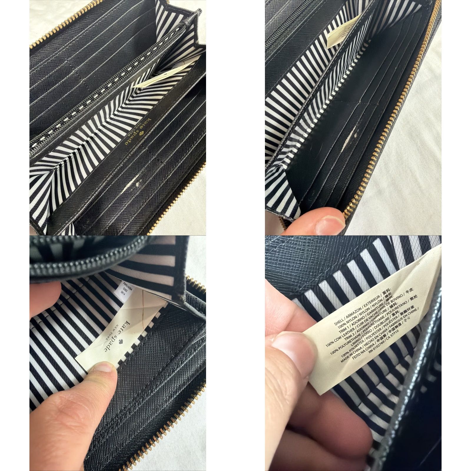 Vintage kate spade new york Chelsea Wallet Continental Zip-Around Black Nylon Women Size ONE SIZE - 9 Thumbnail