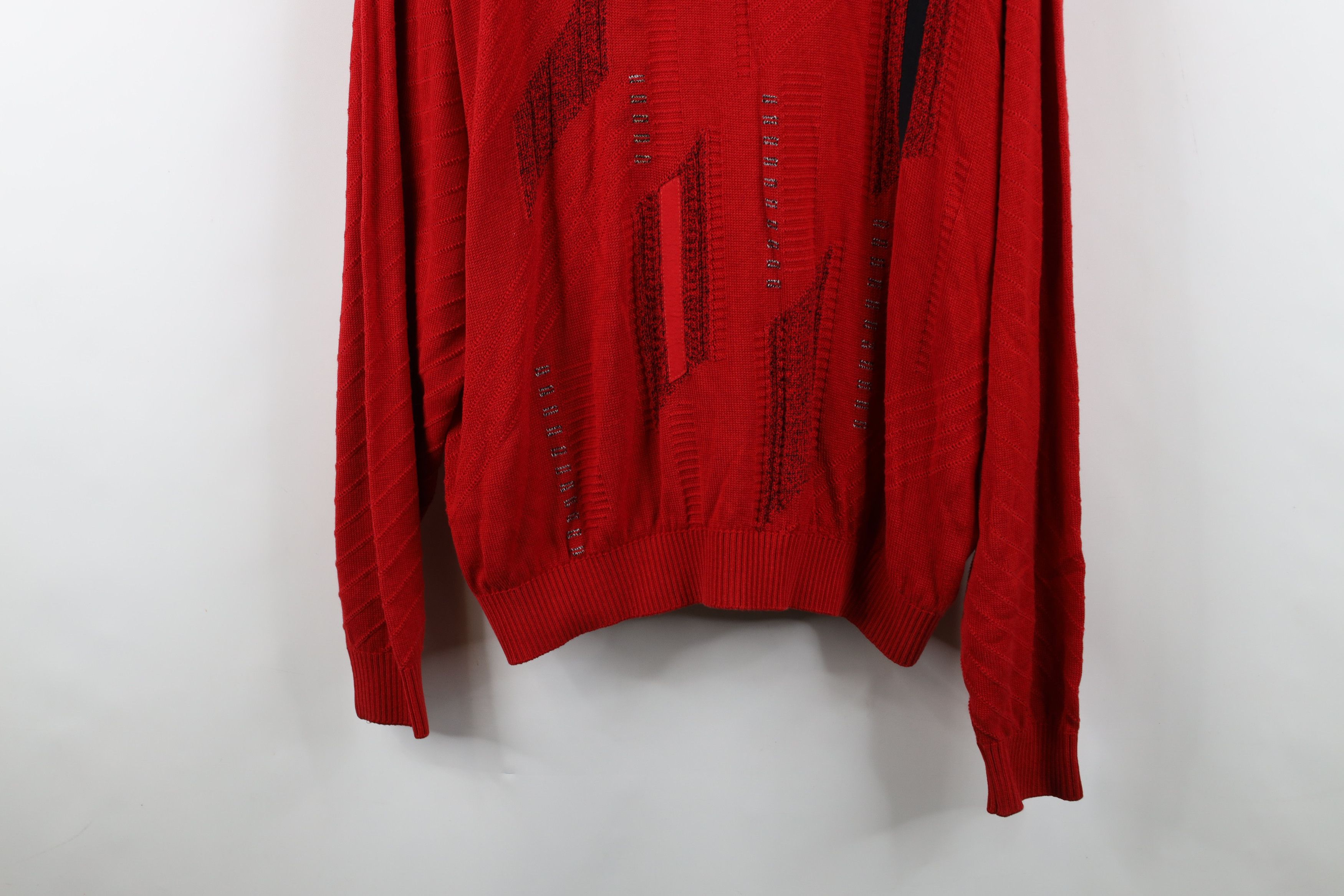 St. Croix Vintage 90s St Croix Knits Ribbed Knit Crewneck Sweater Red Size US XL / EU 56 / 4 - 3 Thumbnail