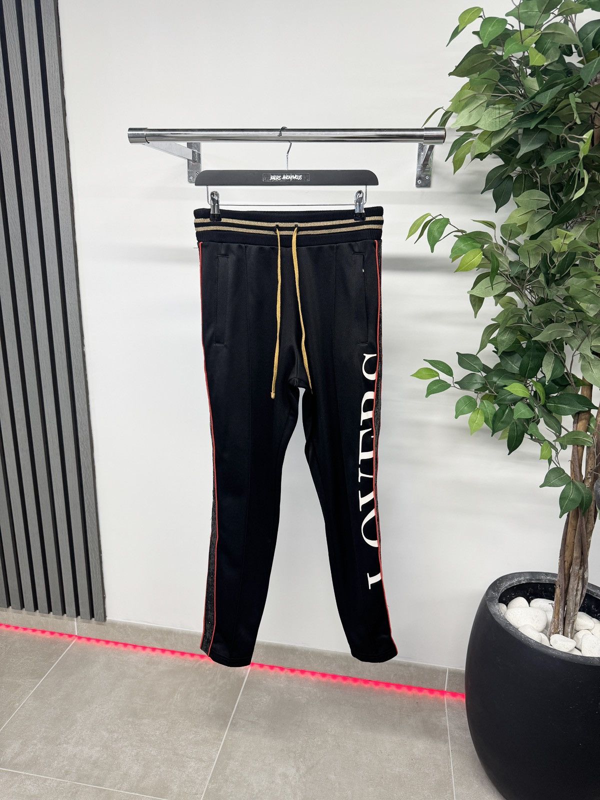 Amiri Amiri Cotton Logo Stripe Sweatpants In Black RRP £680 Size US 30 / EU 46 - 1 Thumbnail