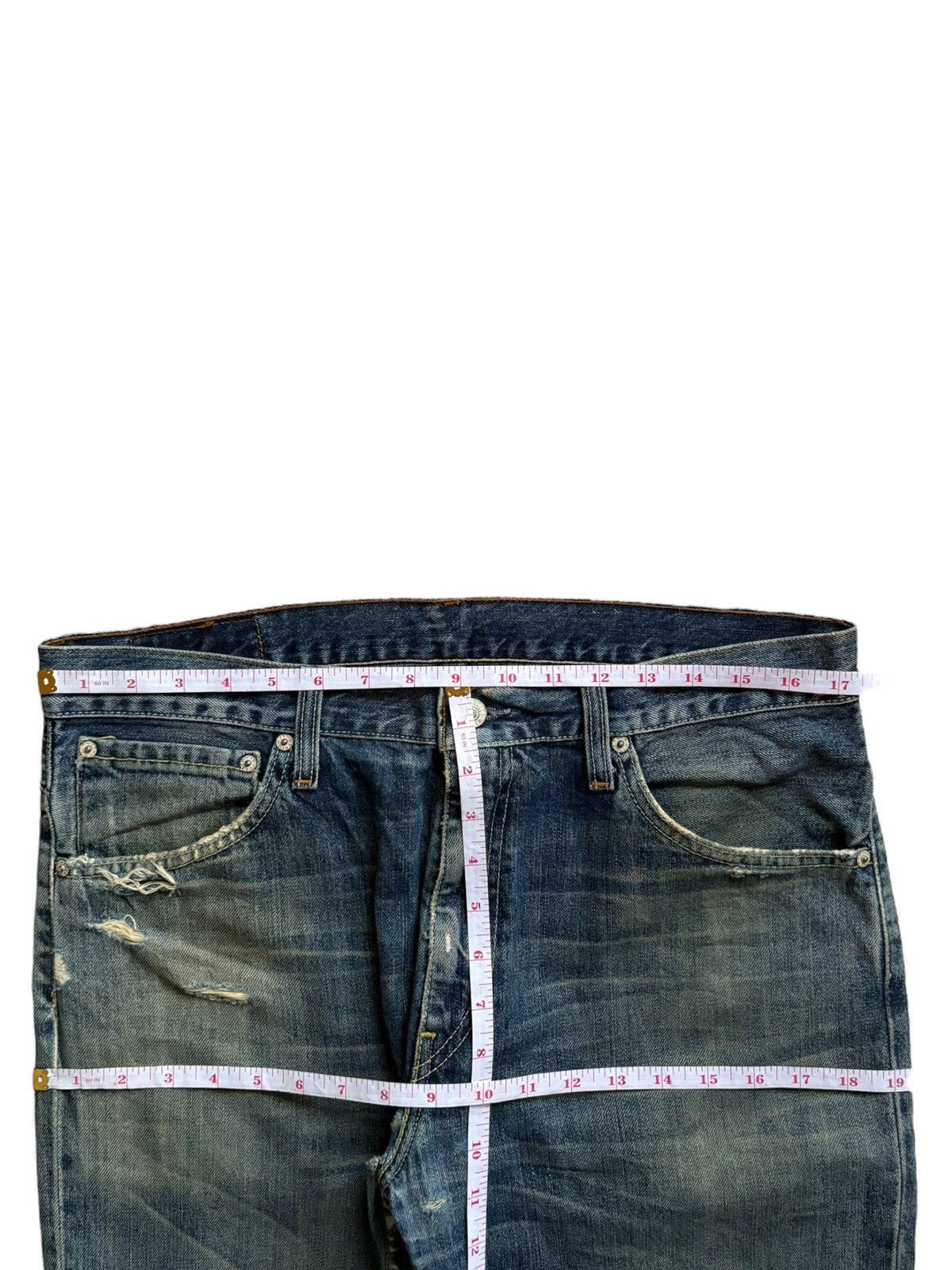 Levi's Vintage 90s Levis 507 Mud Wash Distressed Bootcut Jeans Size US 35 - 12 Thumbnail