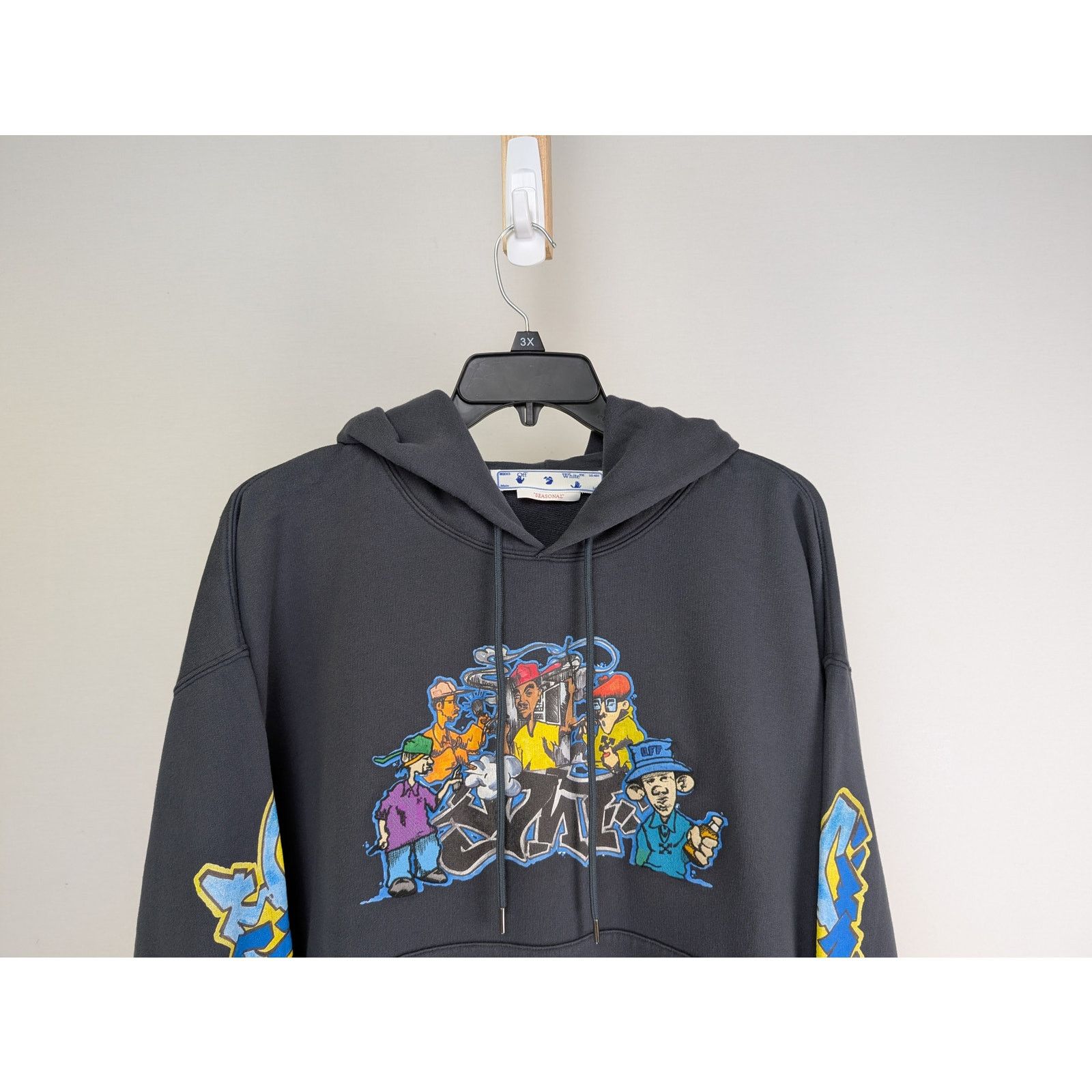 Off-White o1rshd1 Graff Pupp Skate Hoodie outerspace in Multicolor Size US L / EU 52-54 / 3 - 5 Thumbnail