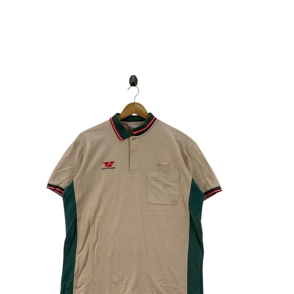 Vintage Vintage TOYOTA BOSHOKU ENGINEER Automotive Polo Tee Shirt Size US L / EU 52-54 / 3 - 2 Thumbnail