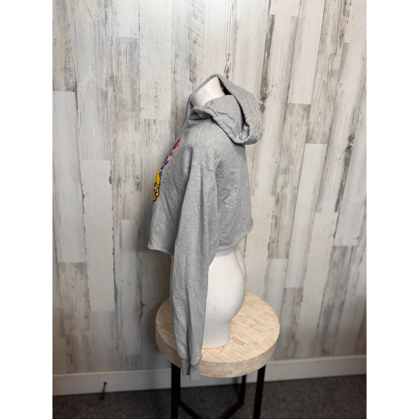 Other Pac-Man Cropped Hoodie | Gray Graphic Sweatshirt Gamer Retro Size M / US 6-8 / IT 42-44 - 4 Thumbnail
