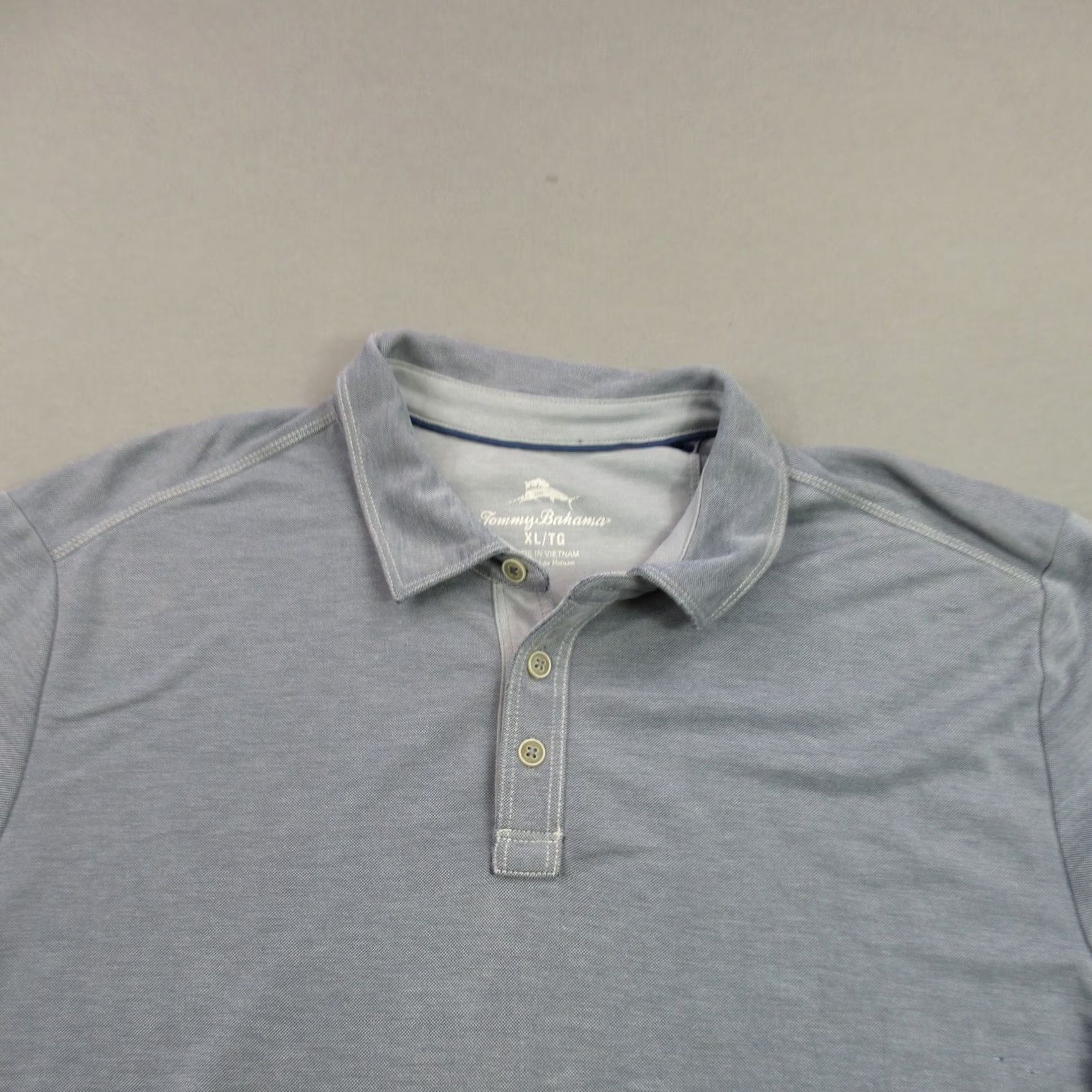 Tommy Bahama Tommy Bahama Golf Polo Shirt Mens XL Short Sleeve Island Lightweight Blue Size US XL / EU 56 / 4 - 2 Thumbnail