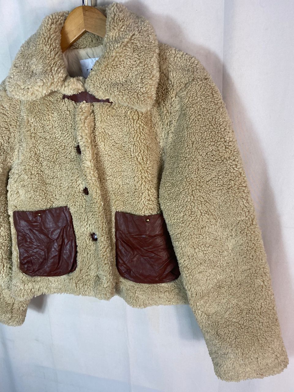 Zara Zara beggie croptop fleece jacket Size S / US 4 / IT 40 - 2 Thumbnail