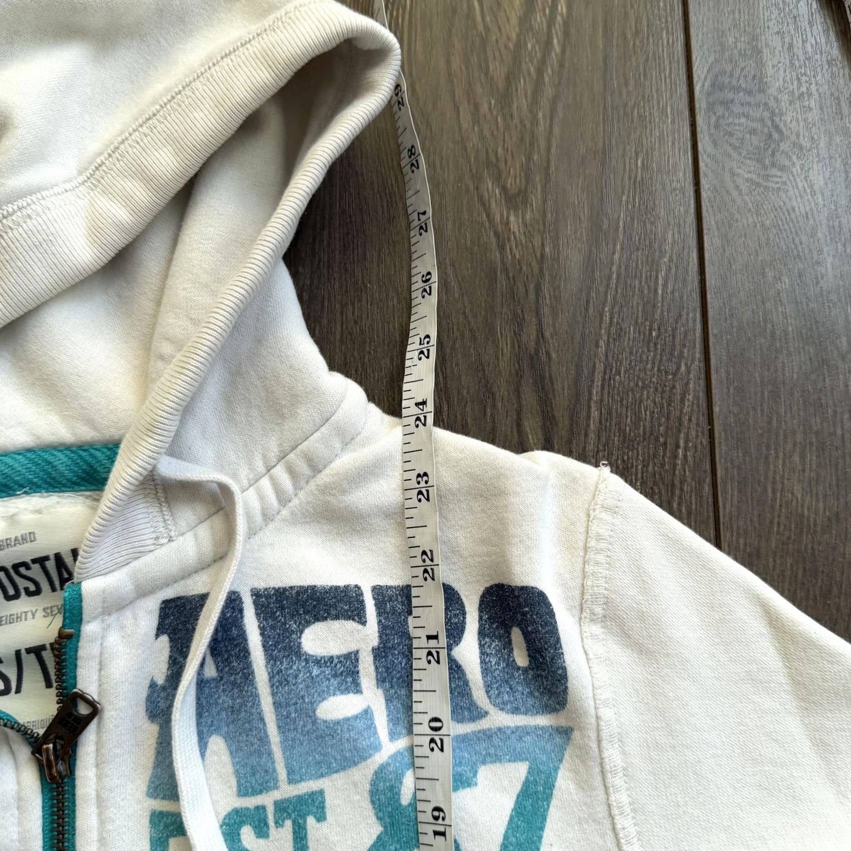 Aeropostale VINTAGE Aeropostale Hoodie White XS Full Zip Malibu Surf 87 Graphic Fleece Womens XS Size XS / US 0-2 / IT 36-38 - 8 Thumbnail