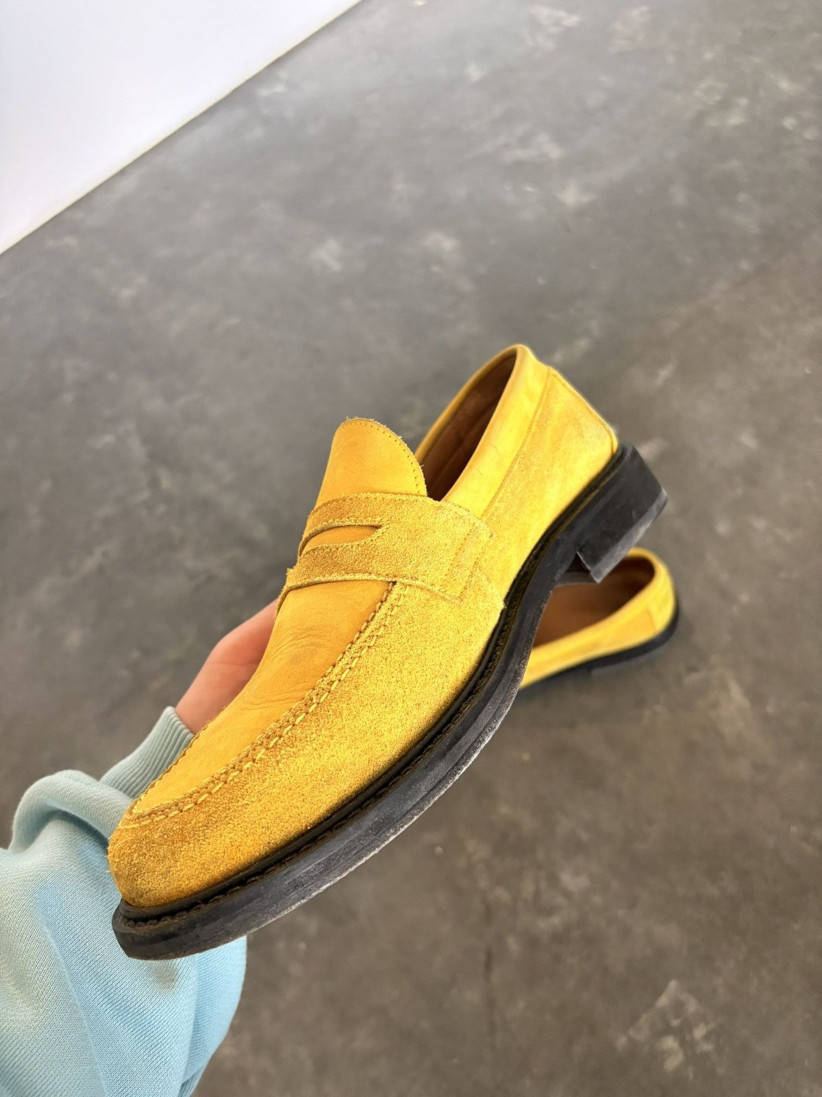 Aime Leon Dore Yellow Suede Penny Loafer Size US 9 / EU 42 - 7 Thumbnail