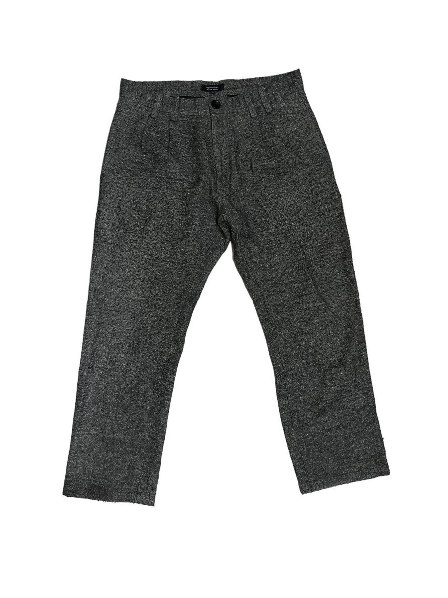 Burberry × Japanese Brand × Vintage Vintage BURBERRY Brand Wool Grey Pants Size US 31 - 1 Thumbnail