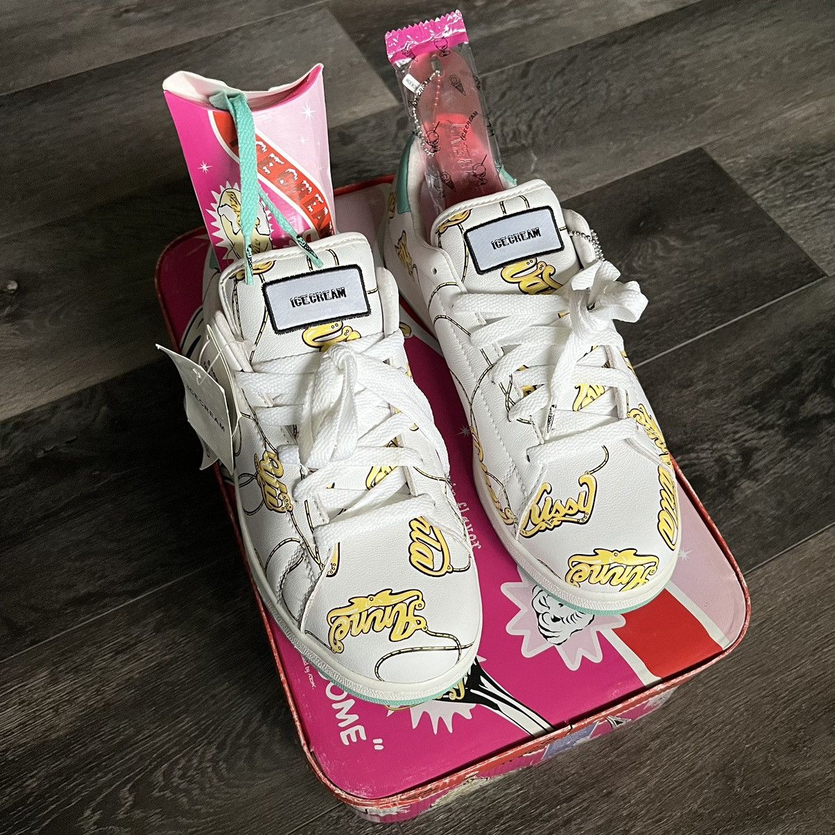 image of Billionaire Boys Club x Icecream Og Bbc Ice Cream Reebok Name Chain Boutique Low Shoes in White/Blu