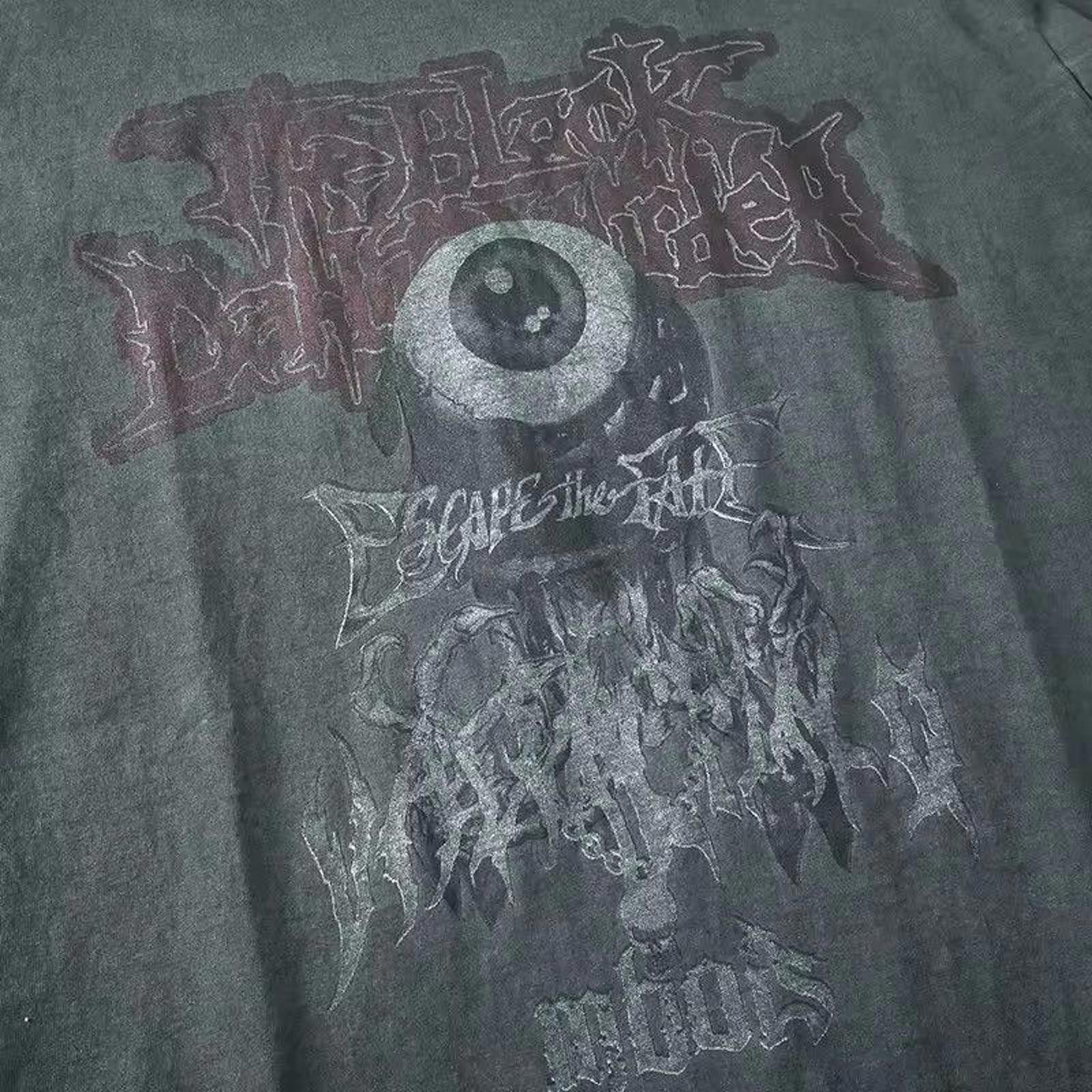 Japanese Brand Evil Eye Print Graphic Streetwear T Shirt Size US M / EU 48-50 / 2 - 3 Thumbnail