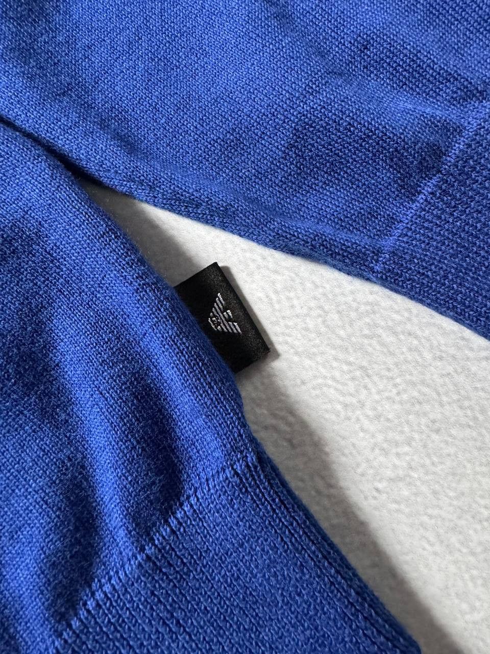 Emporio Armani Vintage Emporio Armani Blue Sweater Pullover Size US XXL / EU 58 / 5 - 8 Thumbnail