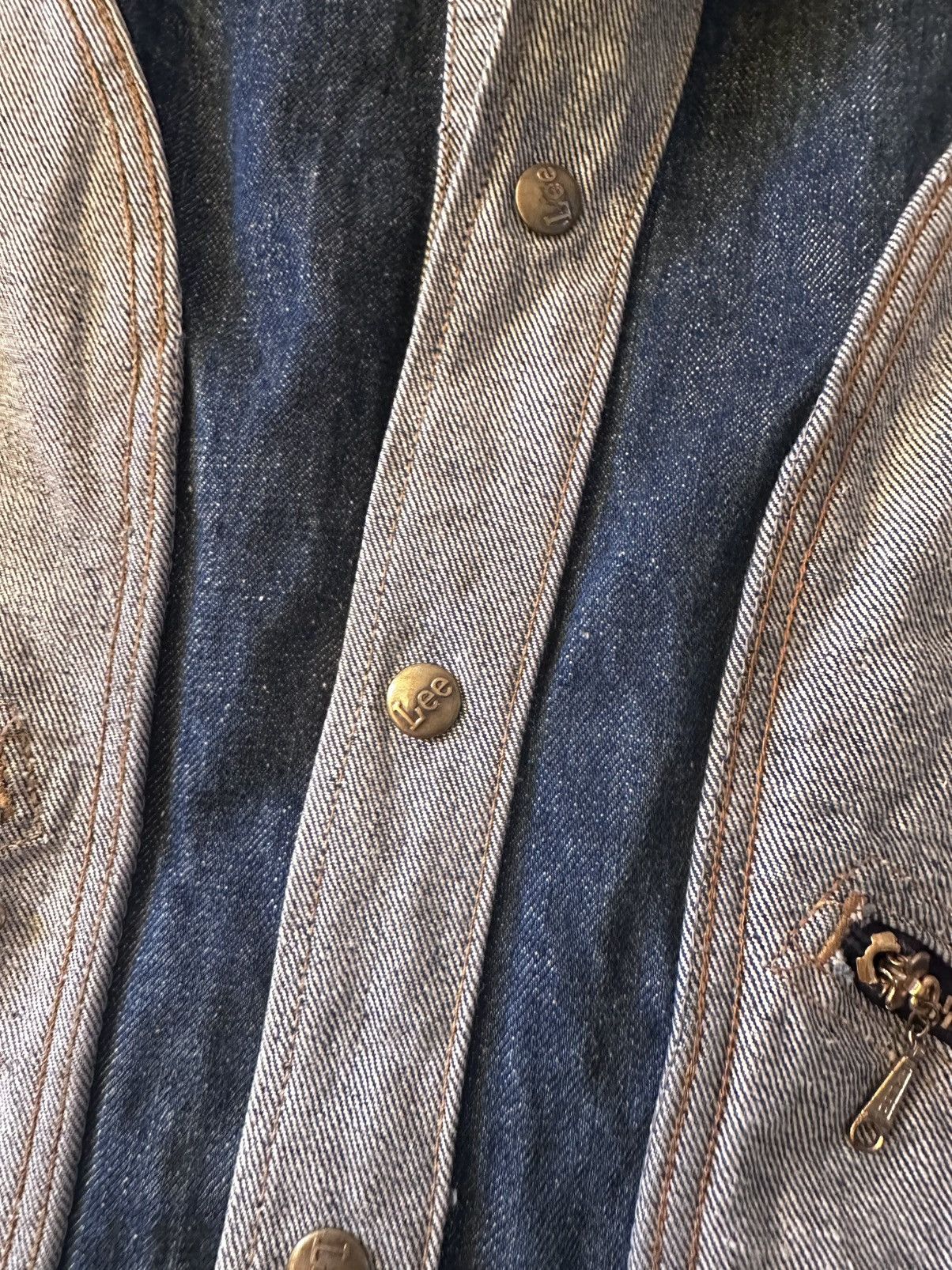 Lee LEE “GEMINI” REVERSIBLE DENIM JACKET c.1976 Size US XS / EU 42 / 0 - 9 Thumbnail
