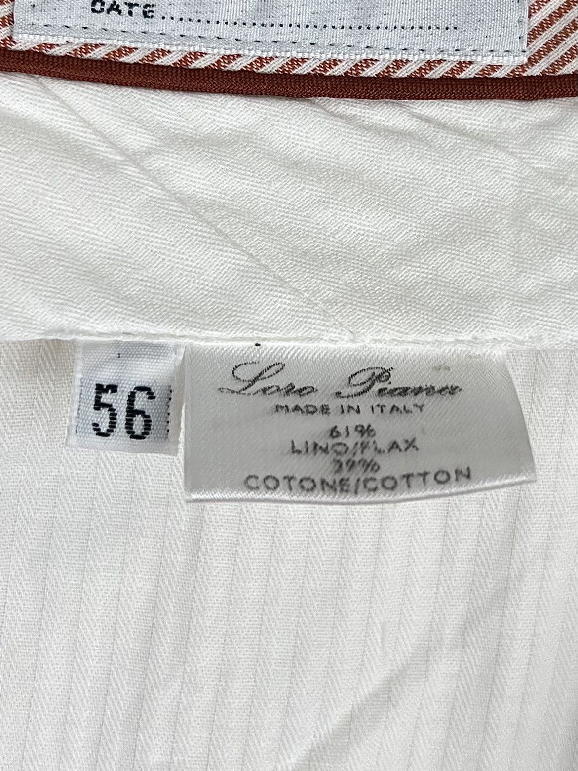 Loro Piana LORO PIANA Pants Chino Trousers Striped Lino Cotton Men's Size US 40 / EU 56 - 12 Thumbnail
