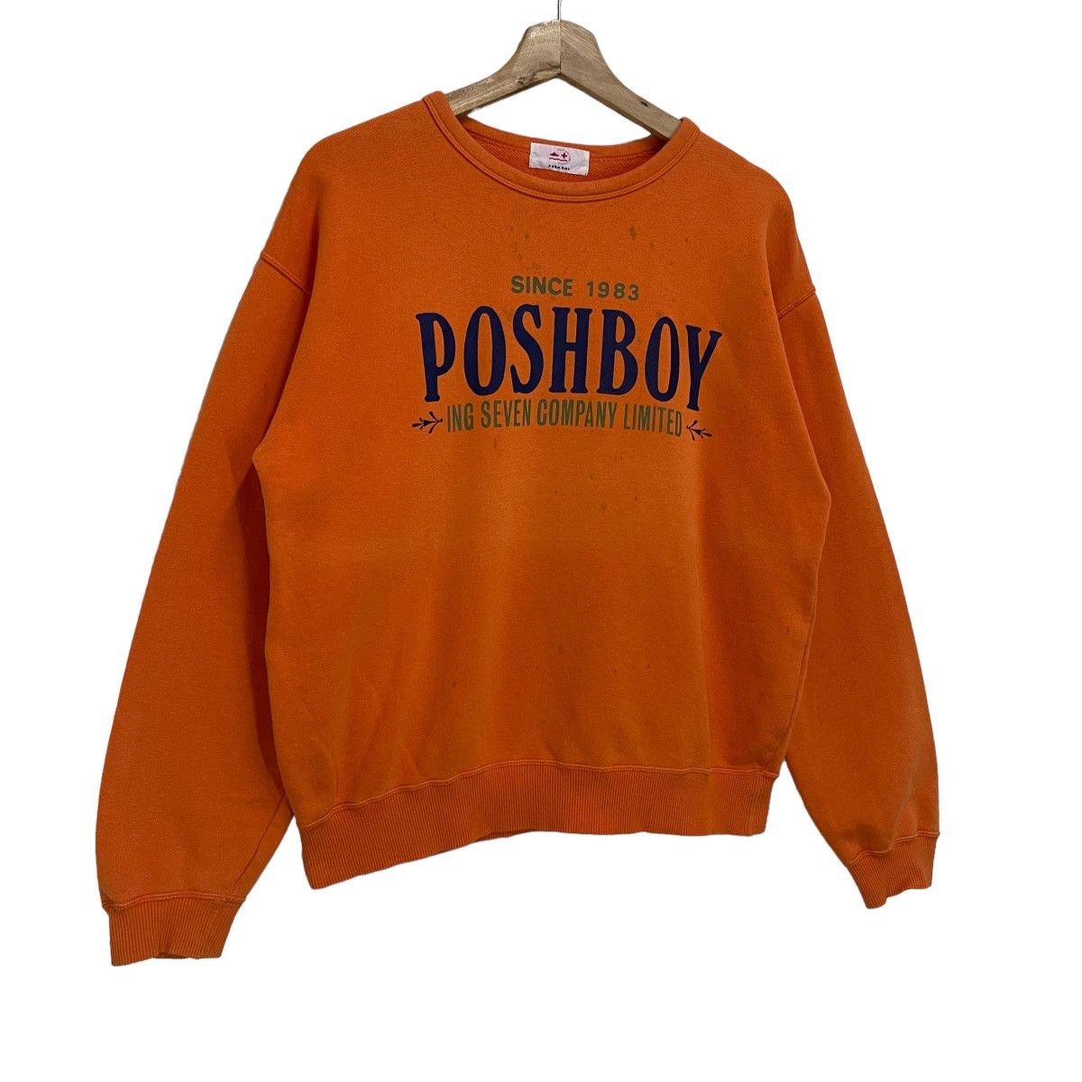Japanese Brand Poshboy Big Logo Crewneck Sweatshirt Size US M / EU 48-50 / 2 - 2 Thumbnail