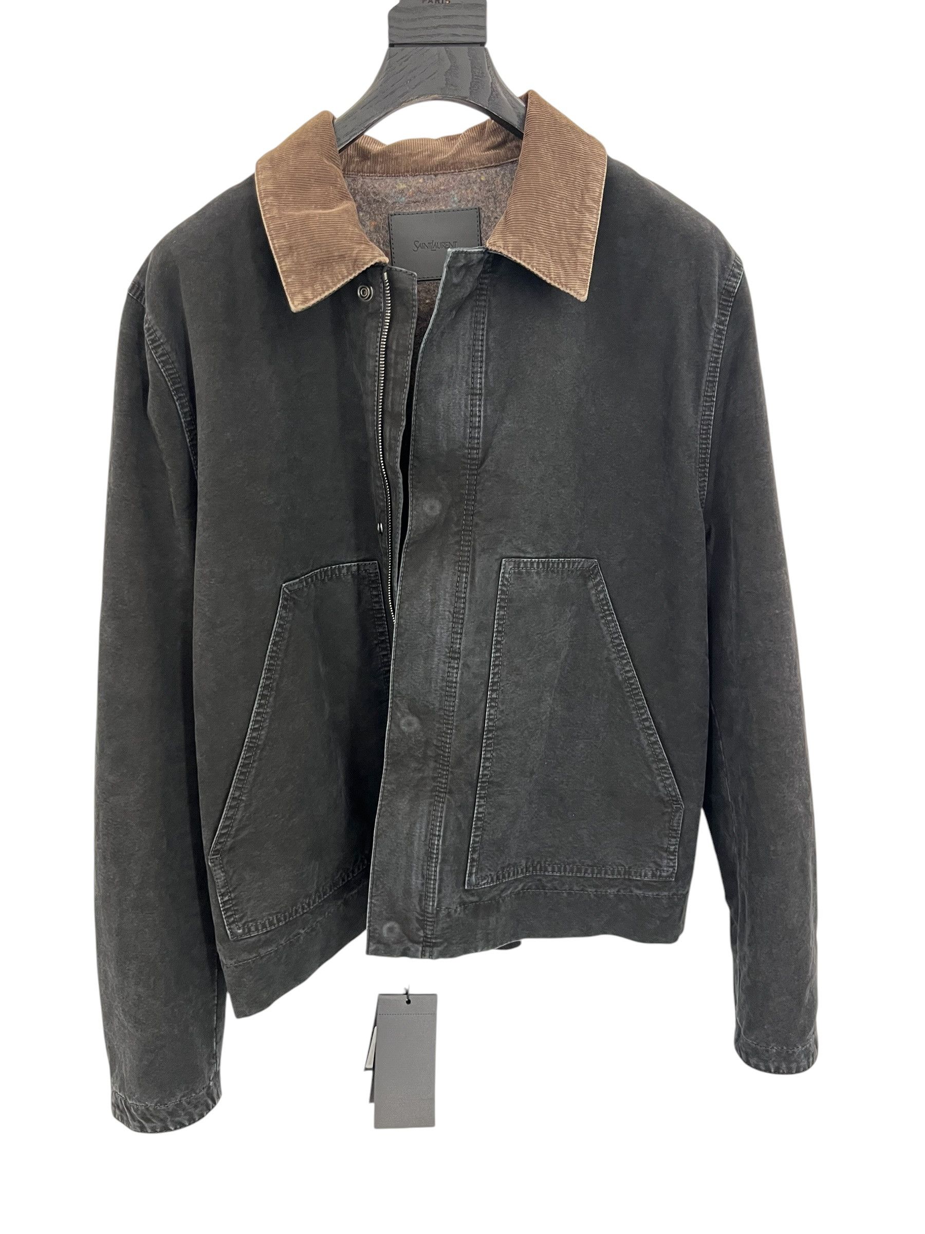 Saint Laurent Paris Saint Laurent Canvas Work Jacket Size US L / EU 52-54 / 3 - 1 Thumbnail