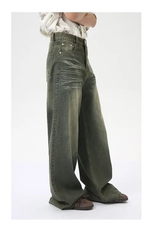 Jean Matsumaru x Kon Baggy Wide Leg Denim Jeans Size US 33 - 4 Thumbnail