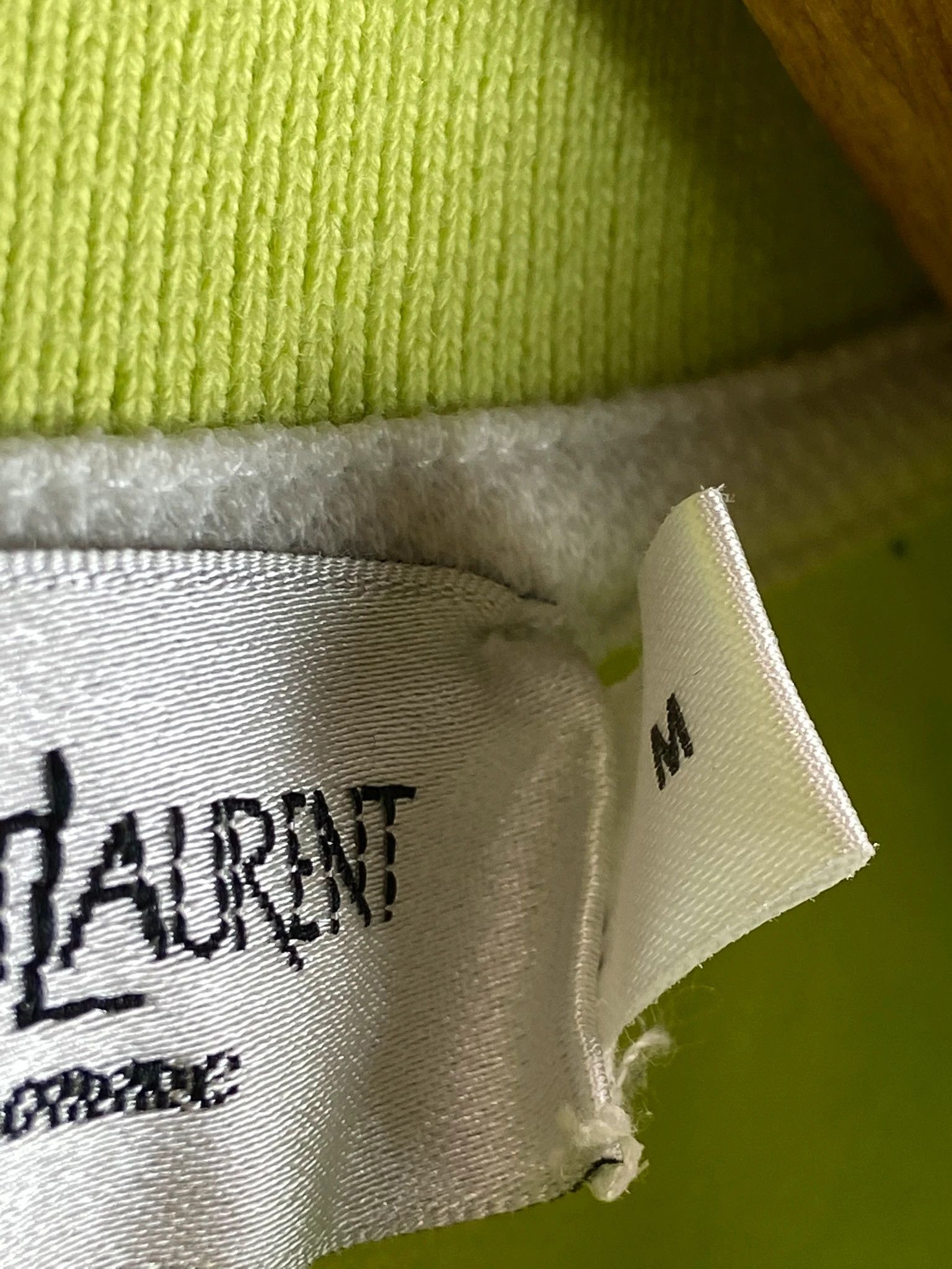 Yves Saint Laurent YSL Lime Tee / Clean Quiet Luxury Minimal (M) Size US M / EU 48-50 / 2 - 4 Thumbnail