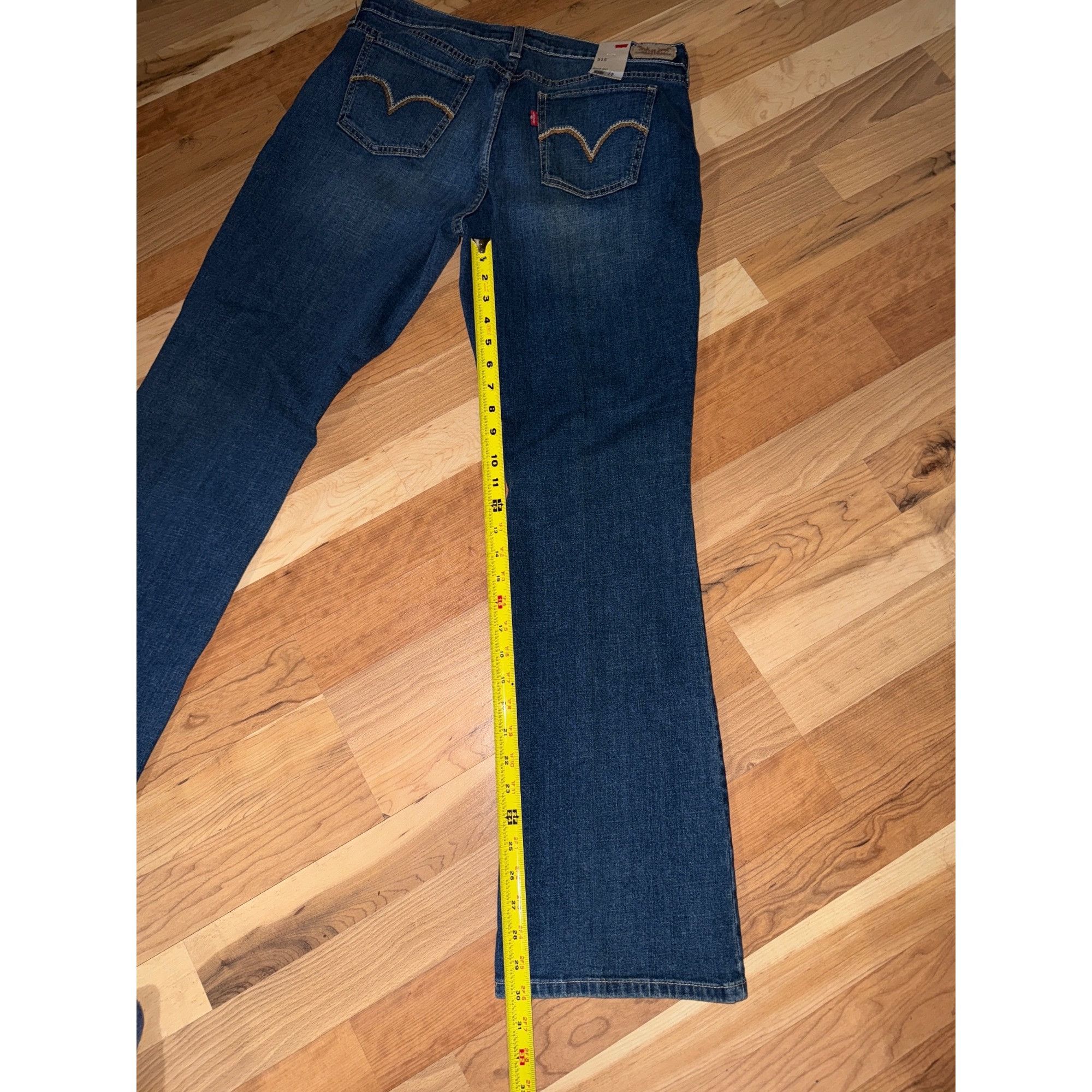 Levi's Levi's Women's 515 Classic Boot Cut Mid Rise Blue Jeans Size 32" / US 10 / IT 46 - 4 Thumbnail