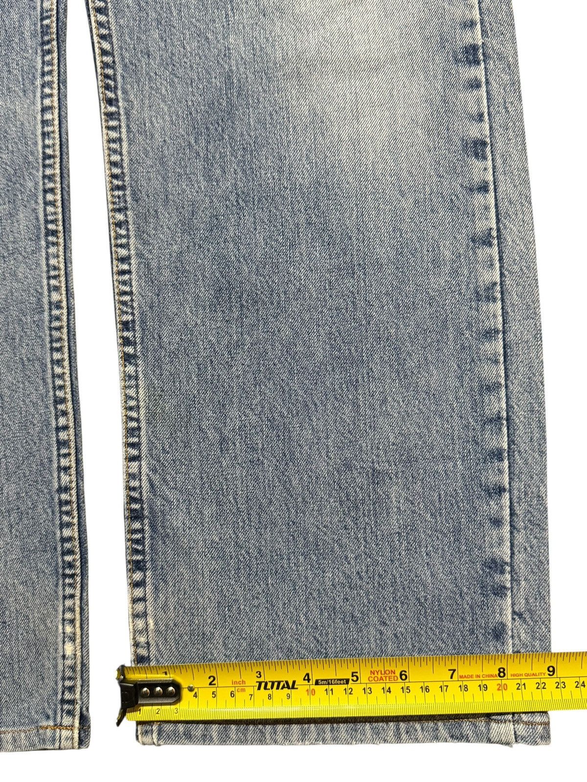 Levi's Vtg 80s Levis 519 Blue Faded Wash Distressed Straight Loose Size US 33 - 14 Thumbnail