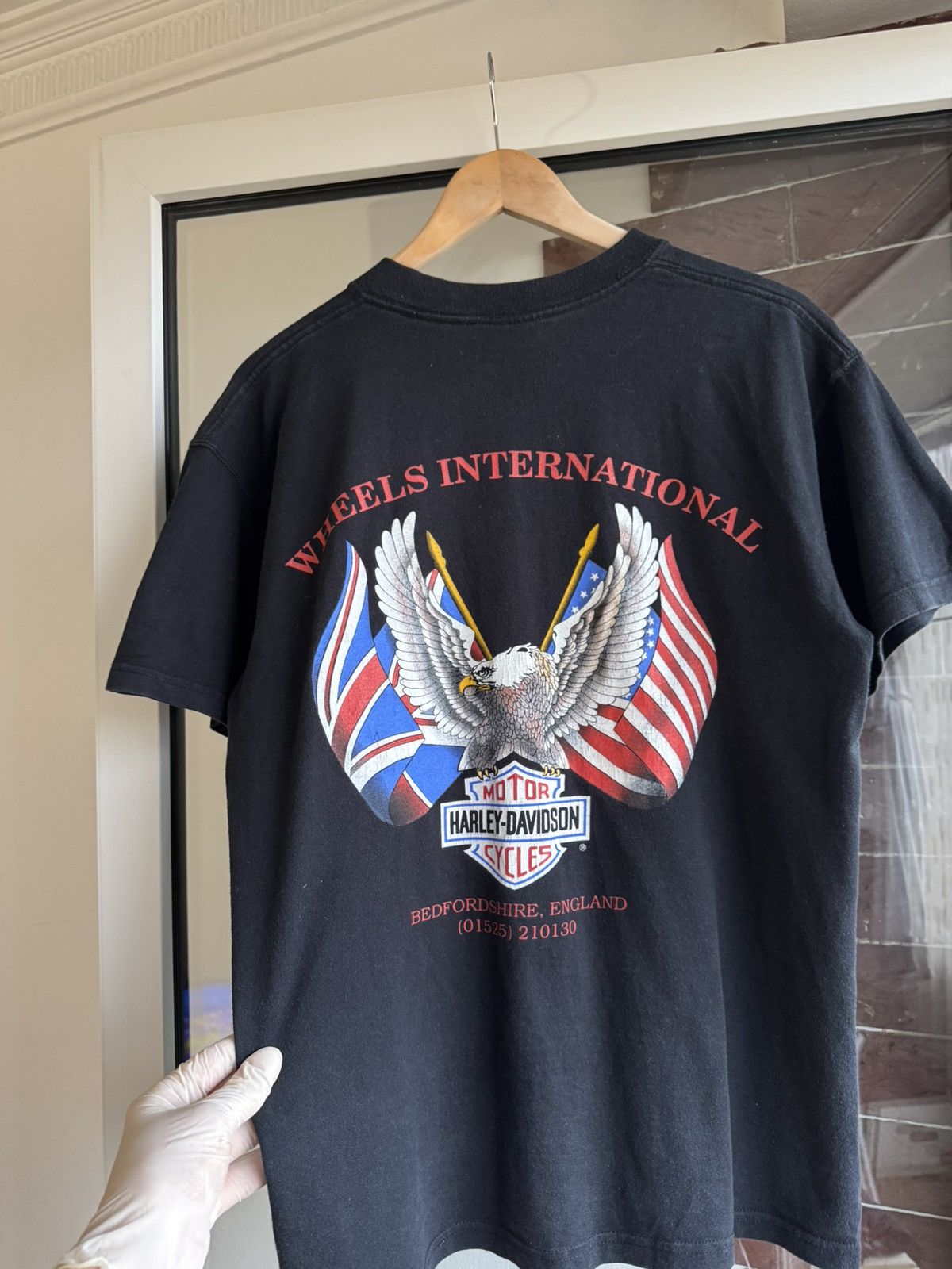 Harley Davidson 🇺🇸Vintage Harley Davidson made in USA tshirt Eange Logo Size US XL / EU 56 / 4 - 14 Thumbnail