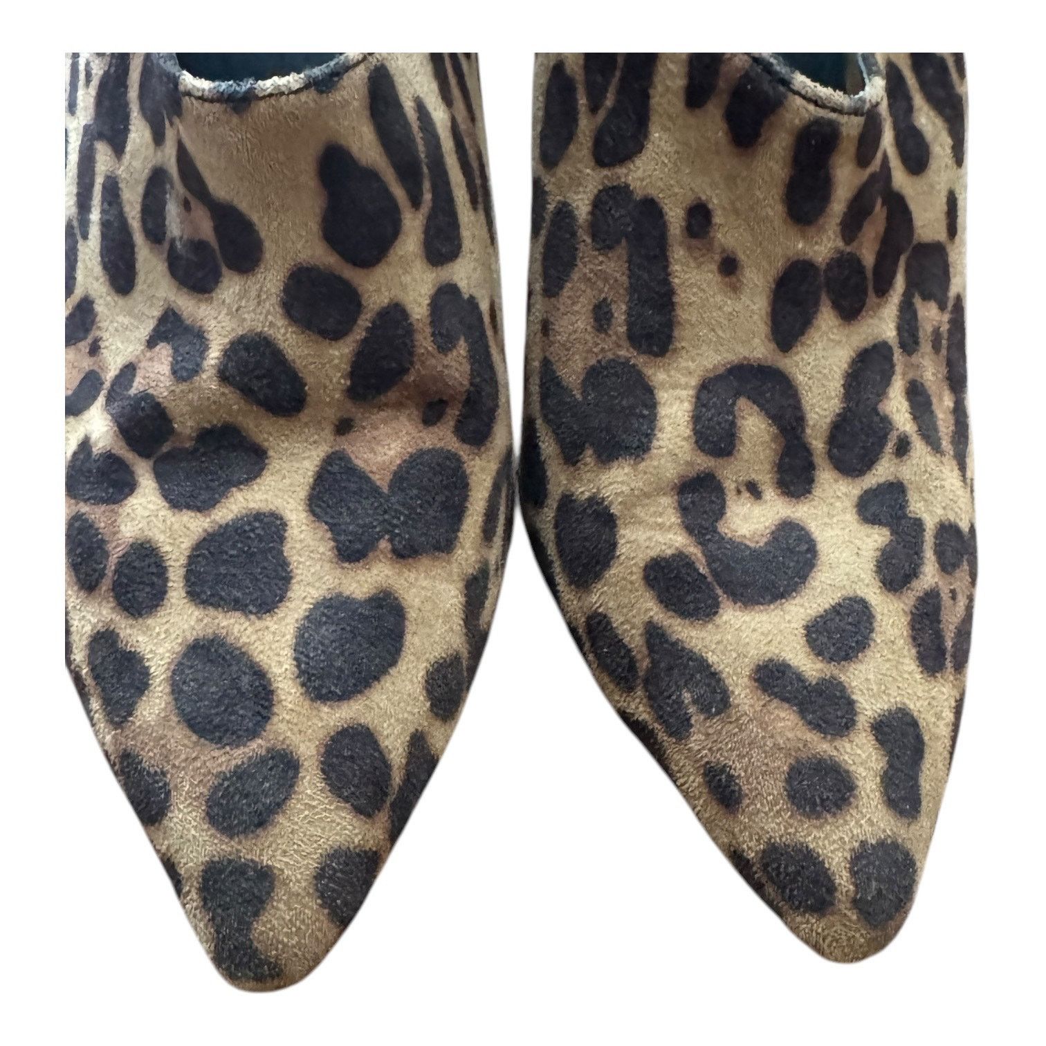 Asos Leopard print ankle straps, stiletto heel low cut booties 5 Size US 5 / IT 35 - 12 Thumbnail