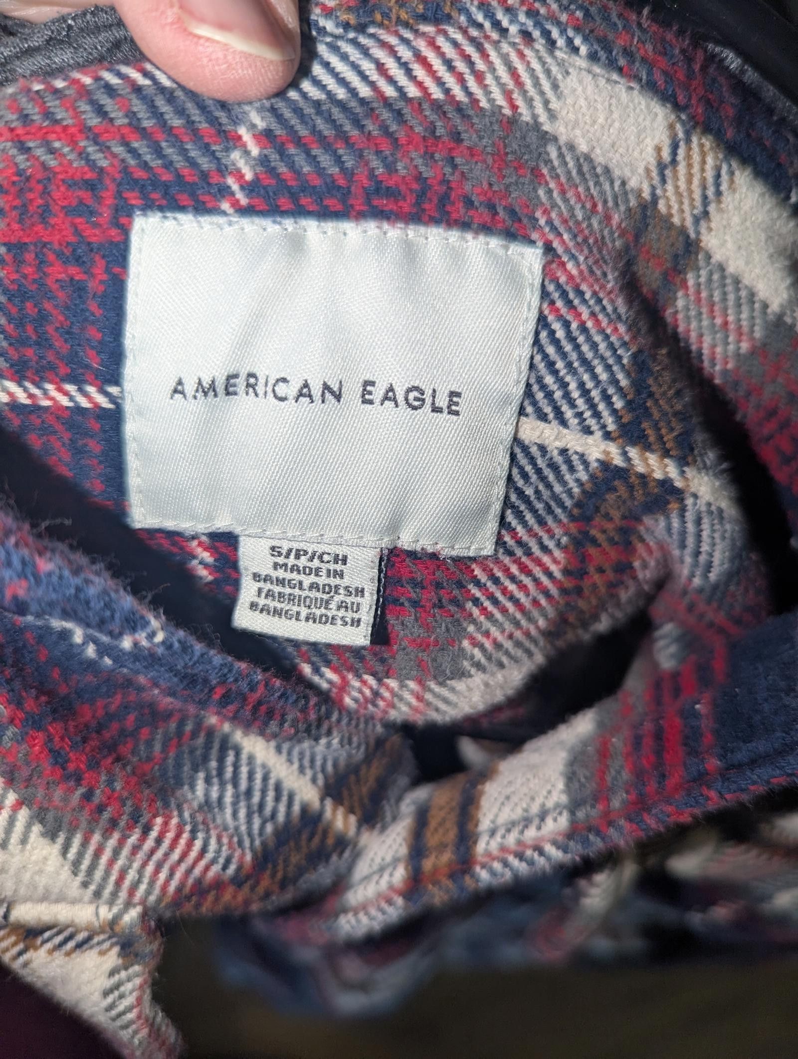 American Eagle Outfitters Vintage American Eagle Hooded Plaid Flannel Shirt - Size S Size US S / EU 44-46 / 1 - 8 Thumbnail