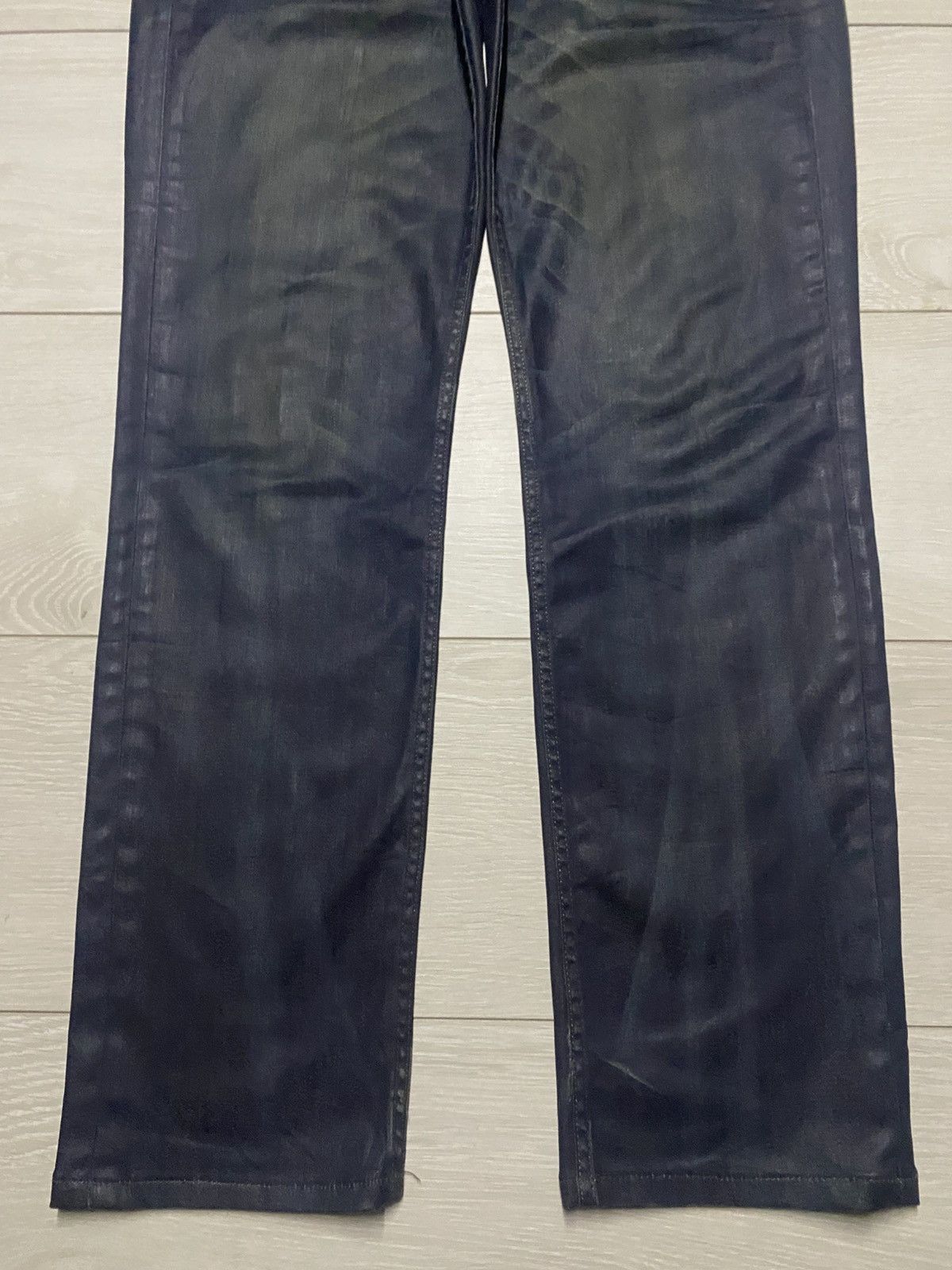 Levi's Levis Y2K Black Denim Distressed Slim Fit Jeans Size US 30 / EU 46 - 5 Thumbnail
