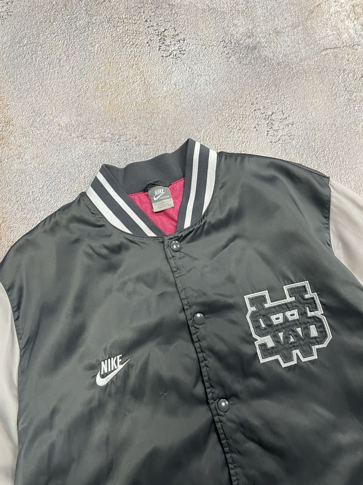 Nike Vintage Nike NSW Satin Bomber Jacket Size US XL / EU 56 / 4 - 3 Thumbnail