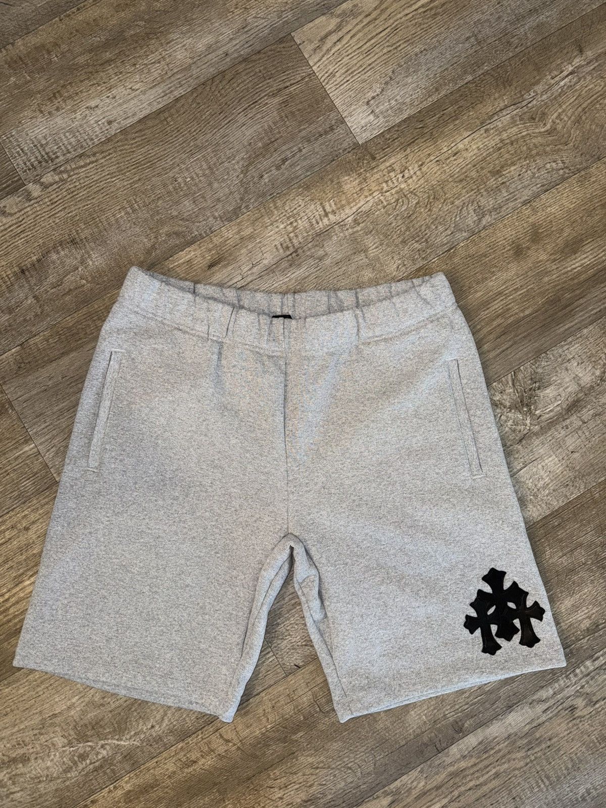 Chrome Hearts GREY CHROME HEARTS SHORTS WITH PATCHES Size US 44 / EU 60 - 1 Thumbnail