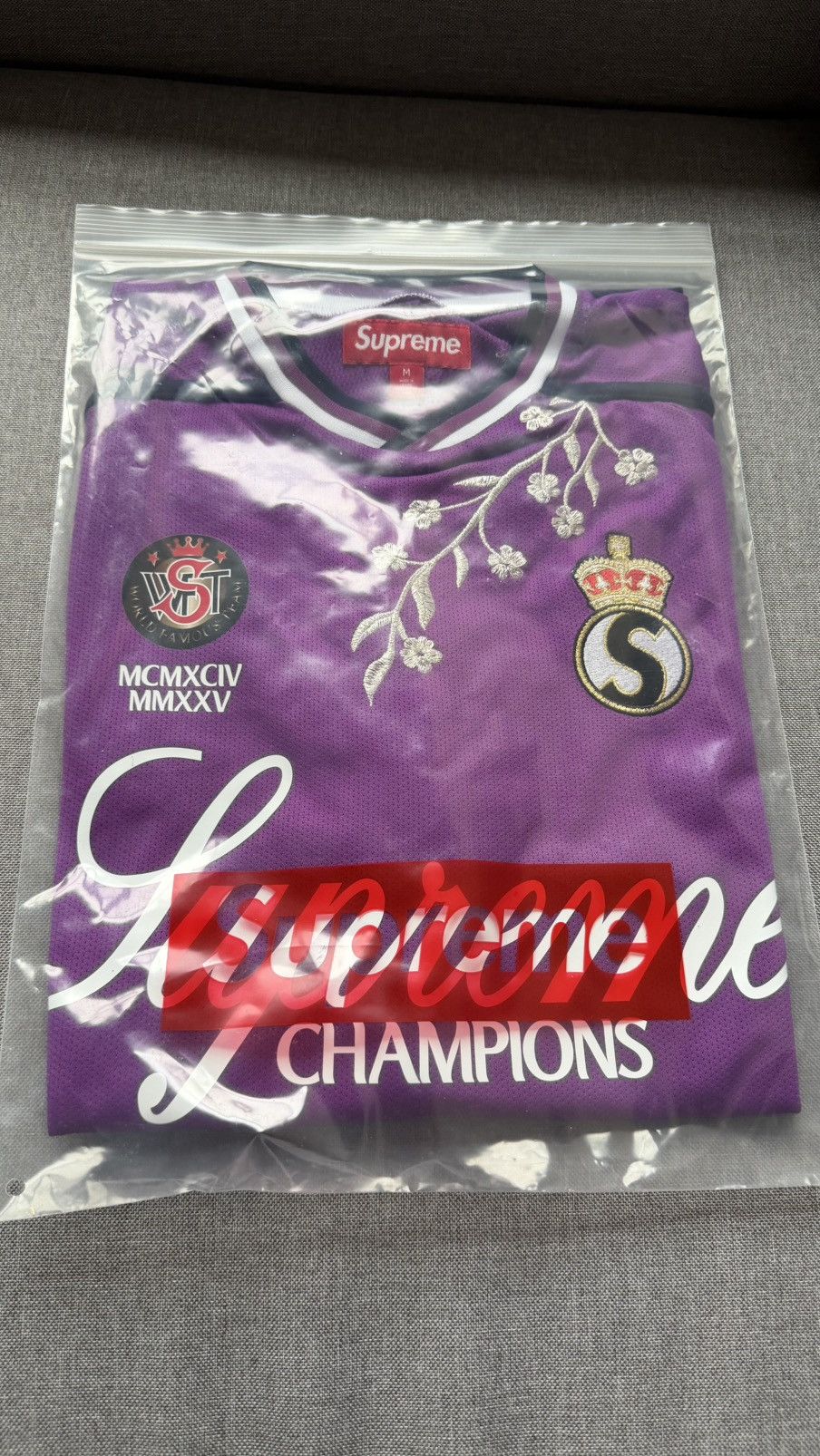 Supreme Supreme floral soccer jersey (M) purple Size US M / EU 48-50 / 2 - 3 Thumbnail
