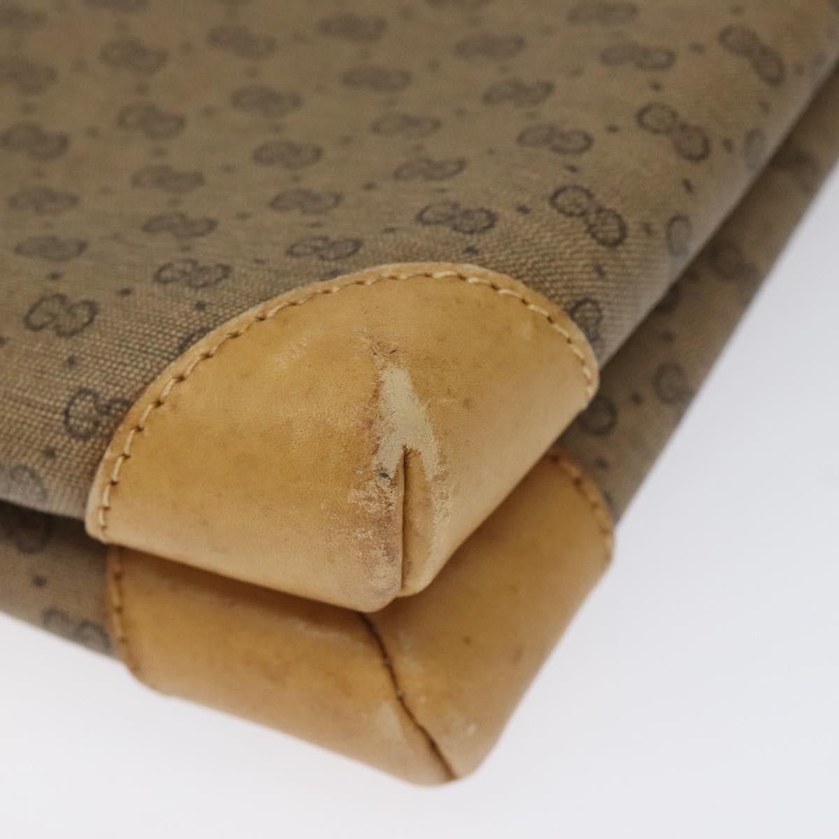 Gucci GUCCI Micro GG Canvas Shoulder Bag Pvc Leather Beige Size ONE SIZE - 12 Thumbnail