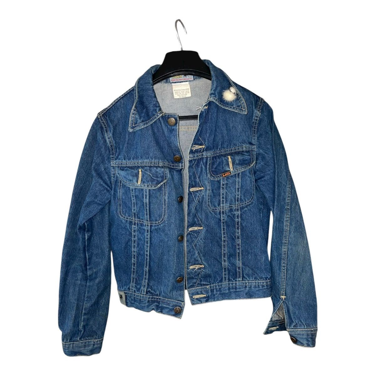 Other Vintage Unisex Lois Jean Blue Denim Jacket Made Spain XSmall Size XS / US 0-2 / IT 36-38 - 3 Thumbnail