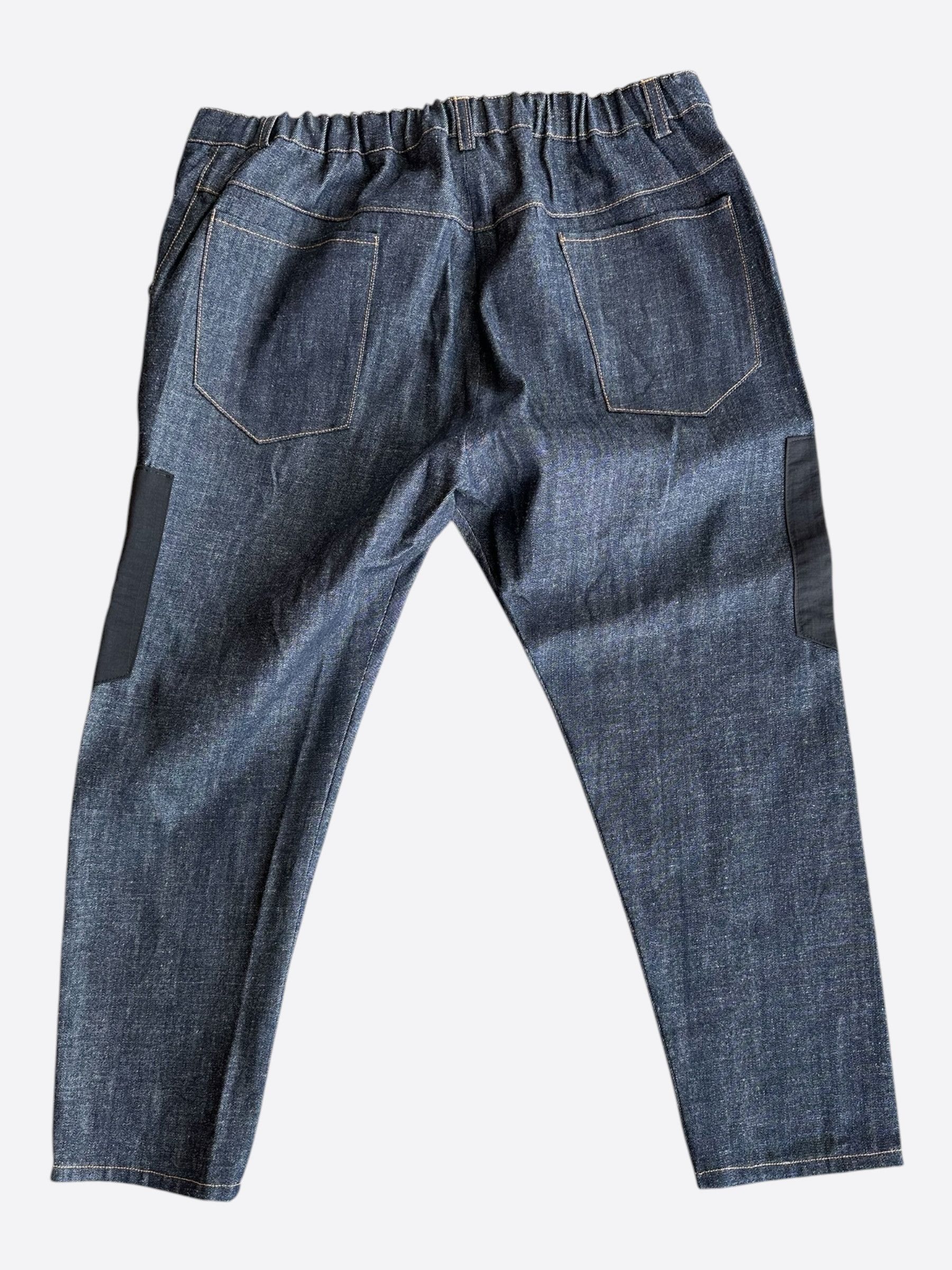 Dior Dior Sacai Blue & Black Denim Cargo Pants Size US 40 / EU 56 - 2 Thumbnail