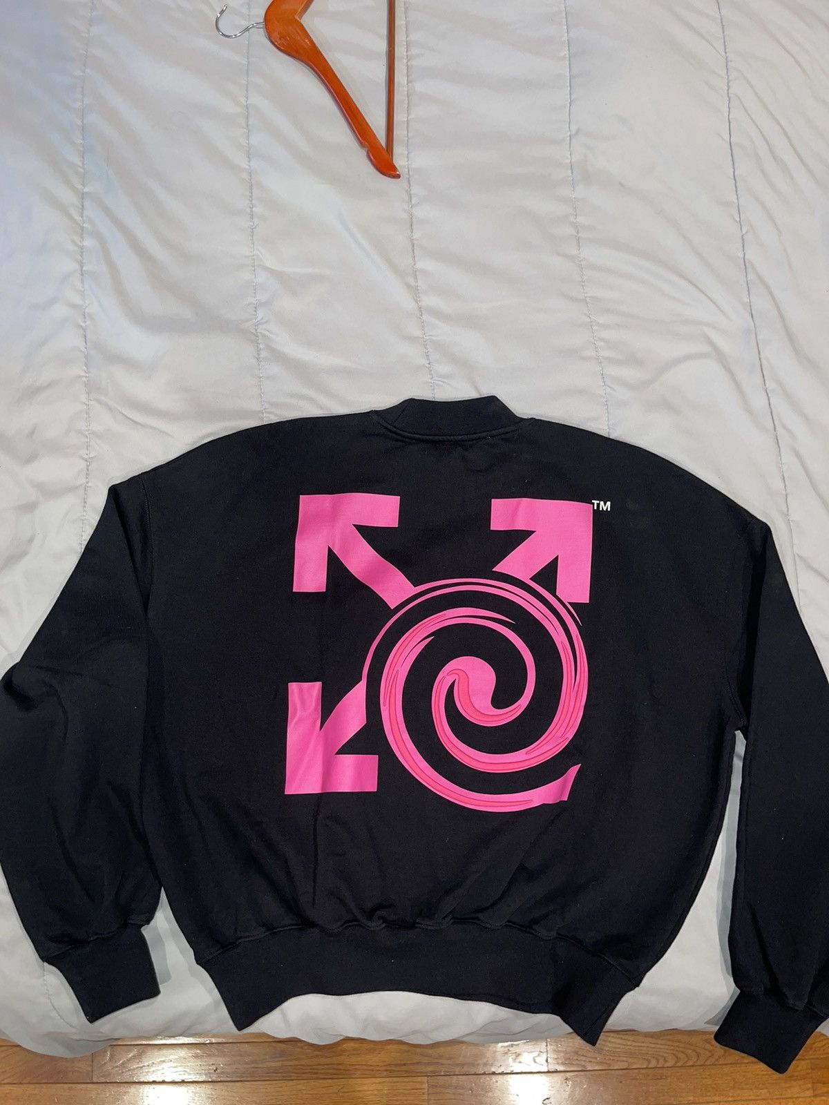 Off-White OFFWHITE 2013 Spiral Arrow Boxy Crewneck (Black) Size US L / EU 52-54 / 3 - 2 Thumbnail