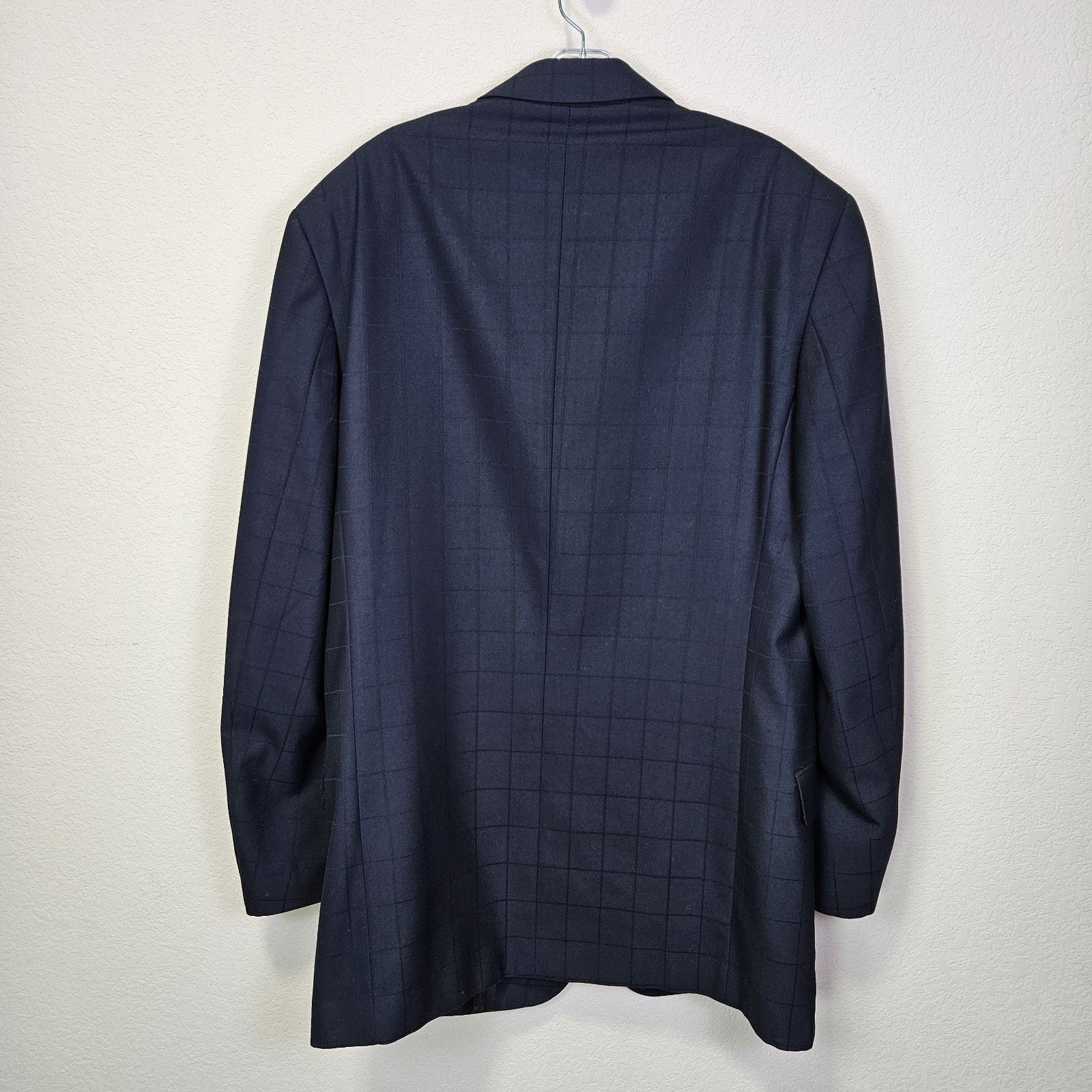 Other Italian Windowpane Overcoat Blazer Mens 40L Size 40L - 2 Thumbnail