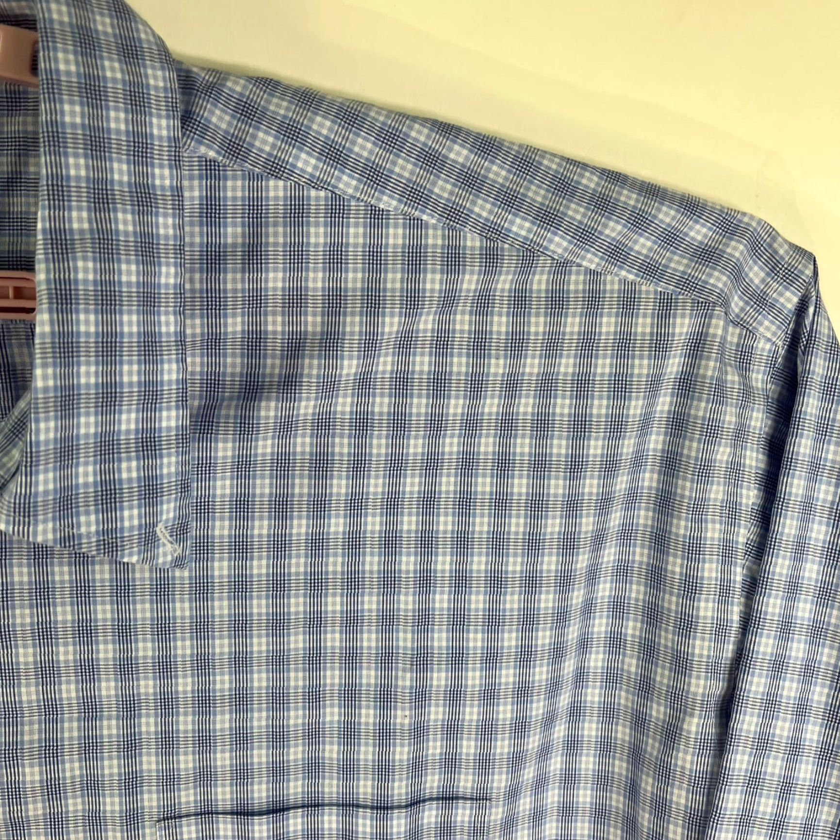 Joseph Joseph & Fess Button Up Plaid Shirt Mens 3XL Blue Size US XXL / EU 58 / 5 - 2 Thumbnail