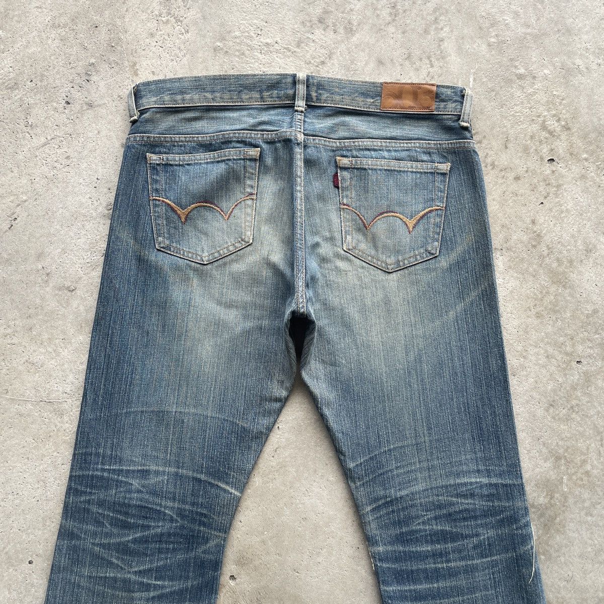 Japanese Brand Vintage Edwin Rusty Women Jeans FLARE Distressed Faded Pants Size 32" / US 10 / IT 46 - 9 Thumbnail