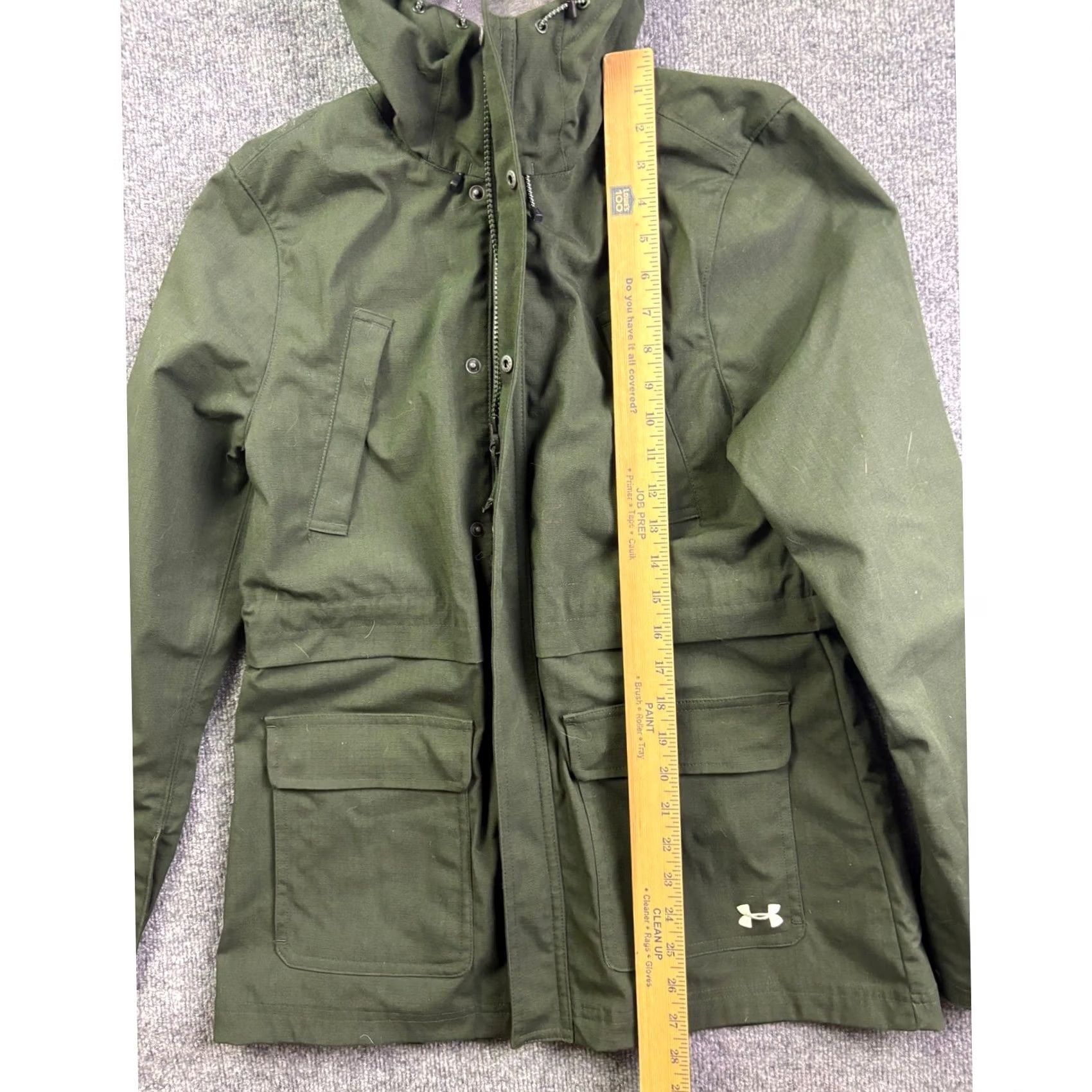 Under Armour Under Armour Storm1 Hooded Parka Jacket Womens Medium Green All Season Gear Shirts Size M / US 6-8 / IT 42-44 - 4 Thumbnail