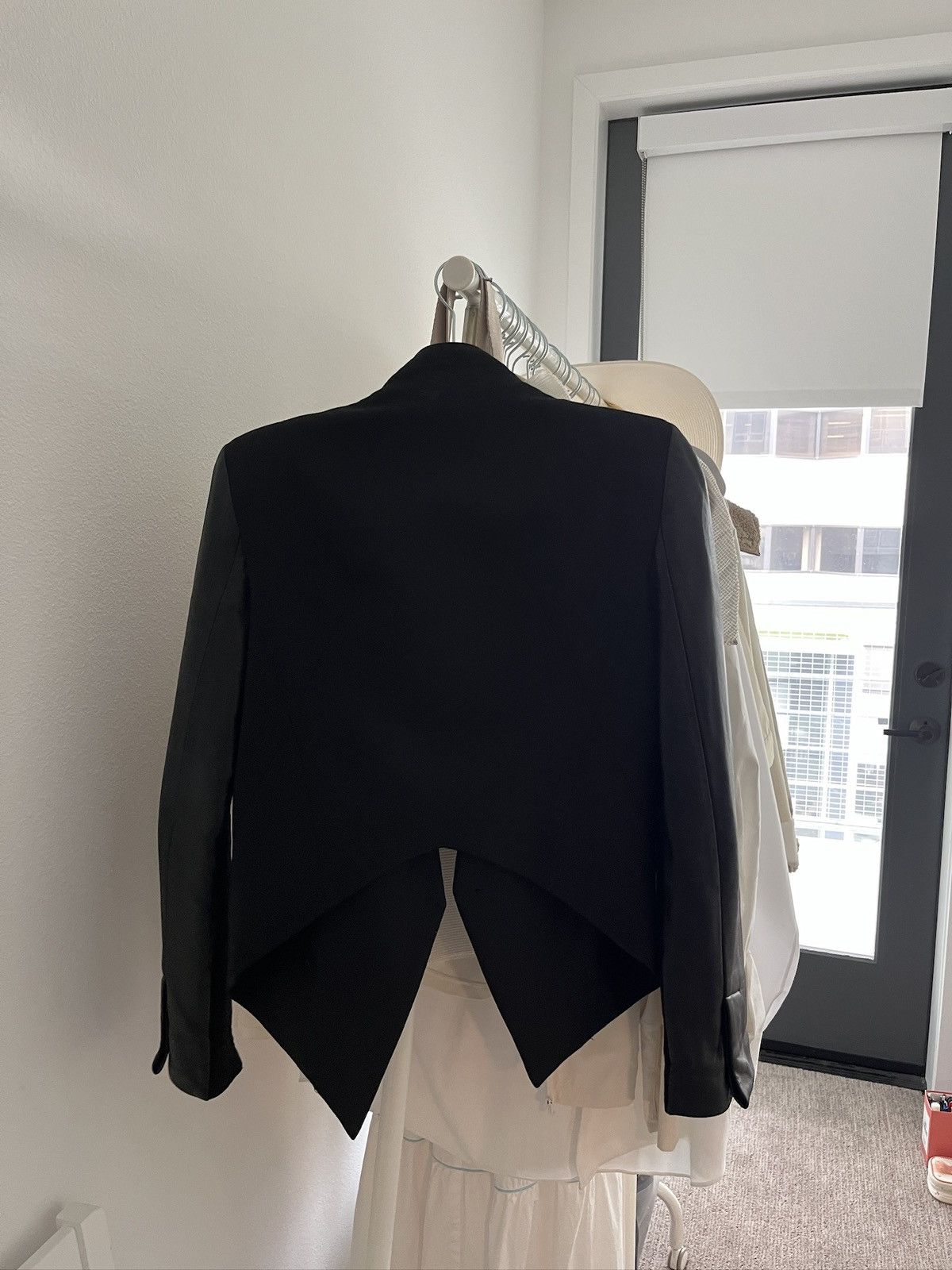 Helmut Lang Helmut Lang half leather blazer jacket Size XS / US 0-2 / IT 36-38 - 3 Thumbnail