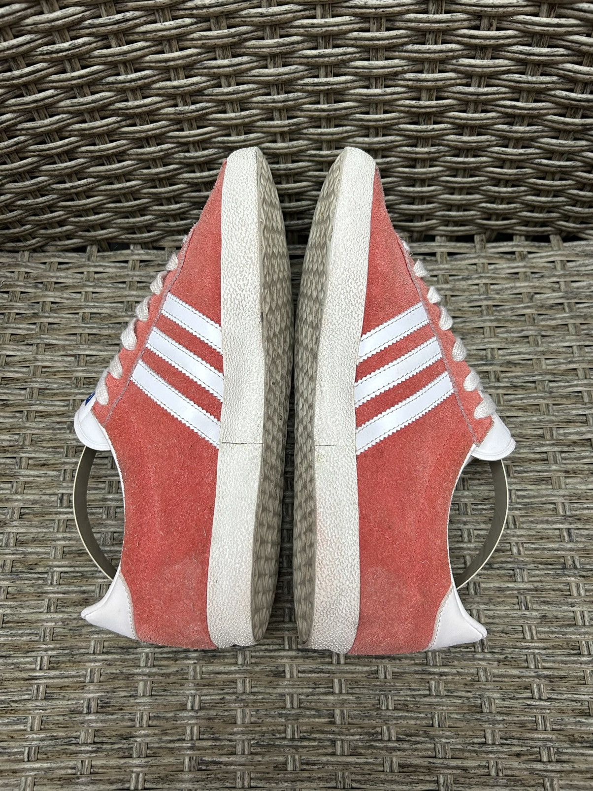 Adidas × Vintage Vintage Adidas Gazelle OG Red Suede Low-Top Trainers Size US 7.5 / EU 40-41 - 6 Thumbnail