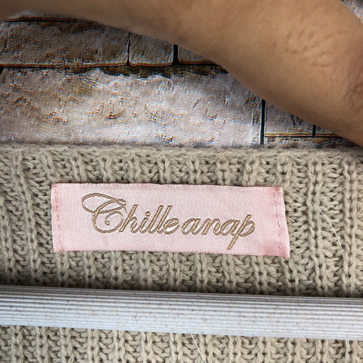 Homespun Knitwear × Japanese Brand × OVER THE STRiPES Thille Anap Brown Stripe Knitwear #A1060 Size US L / EU 52-54 / 3 - 10 Thumbnail