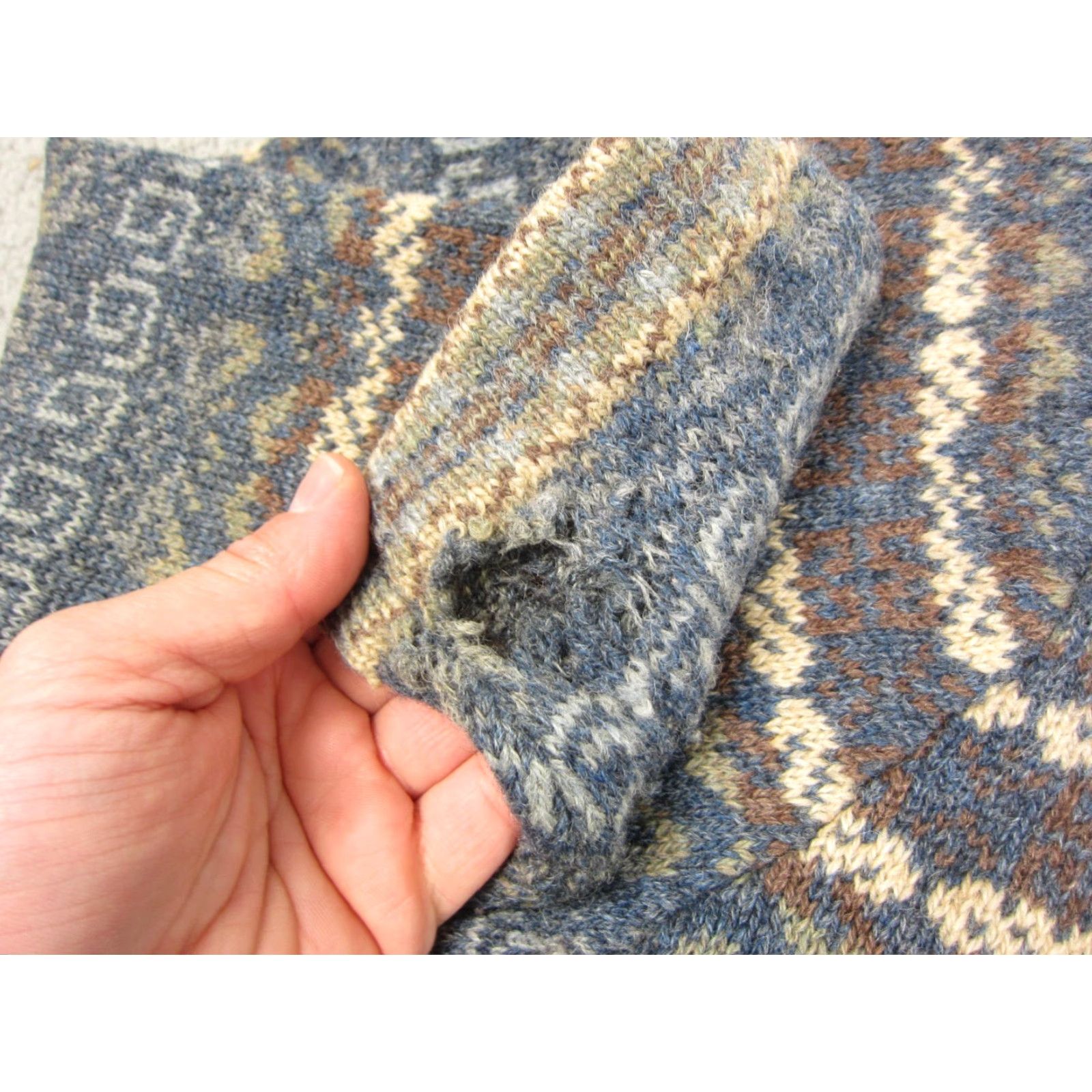 Vintage VINTAGE Cambridge Cardigan Womens XL Blue Wool Knit Cardigan Crew Neck Long Sleeve Size XL / US 12-14 / IT 48-50 - 7 Thumbnail