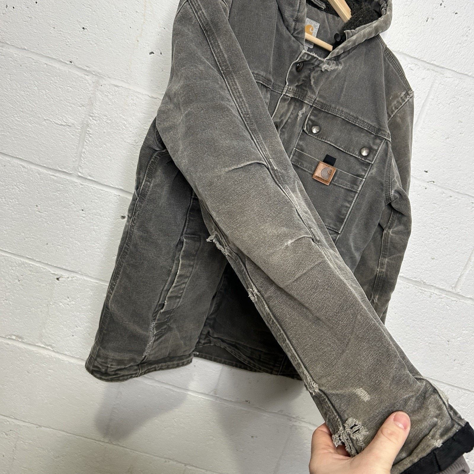 Carhartt Carhartt Sherpa-Lined Bartlett Hooded Jacket “Gravel Grey” Size US S / EU 44-46 / 1 - 8 Thumbnail