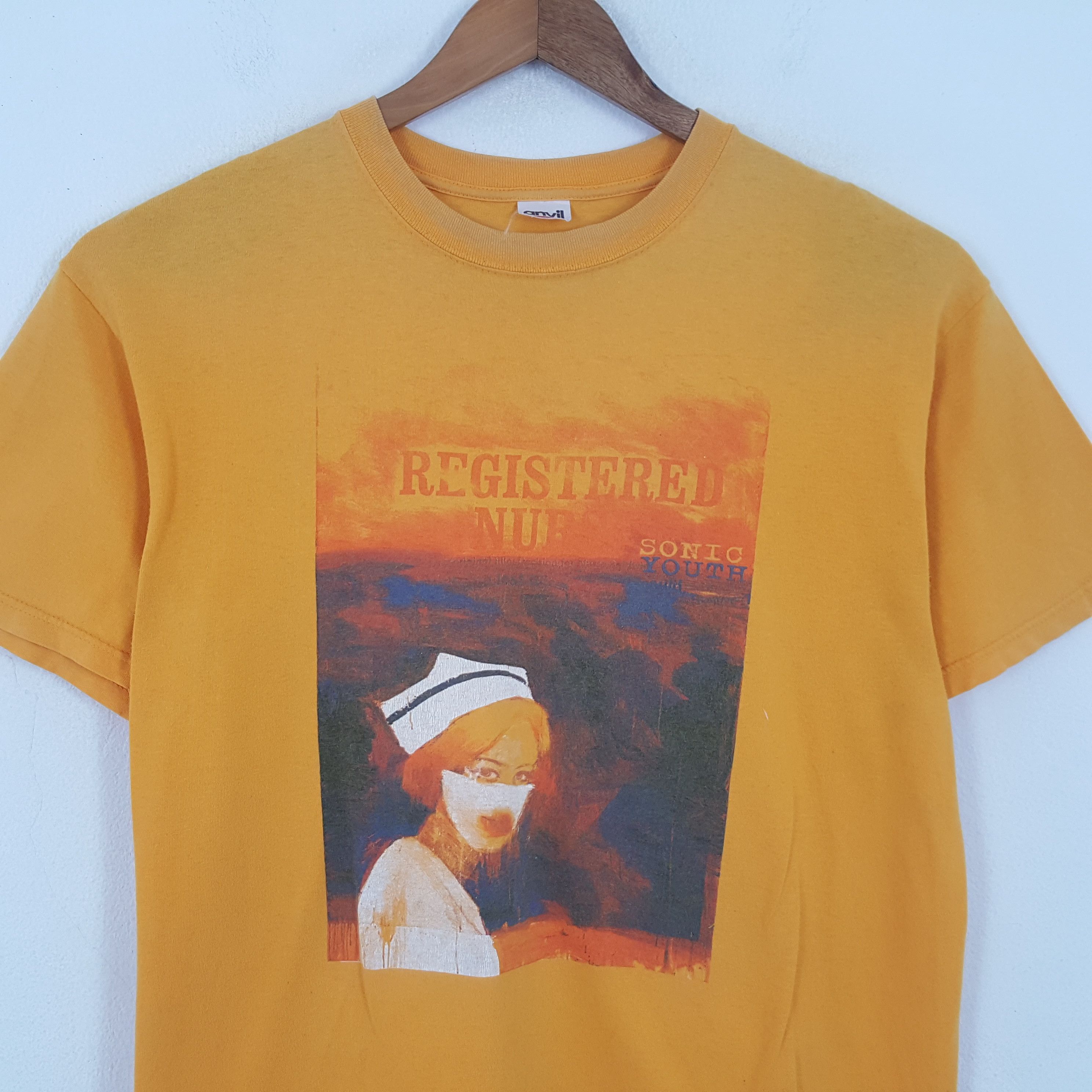 Band Tees × Vintage Vintage SONIC YOUTH American Rock Band T-Shirt Size US L / EU 52-54 / 3 - 2 Thumbnail