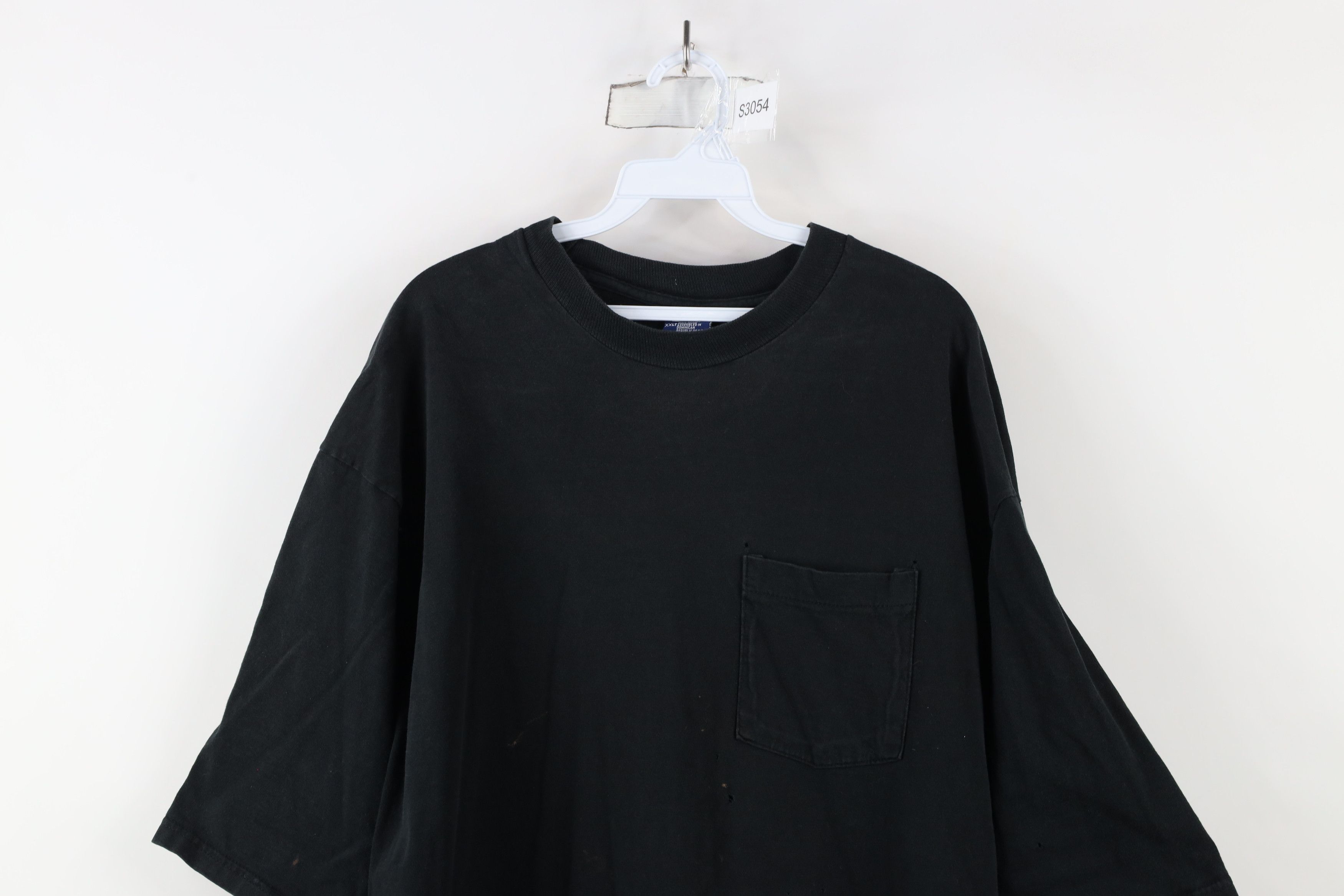 Vintage Vintage 90s Streetwear Heavyweight Pocket T-Shirt Cotton Size US XXL / EU 58 / 5 - 2 Thumbnail