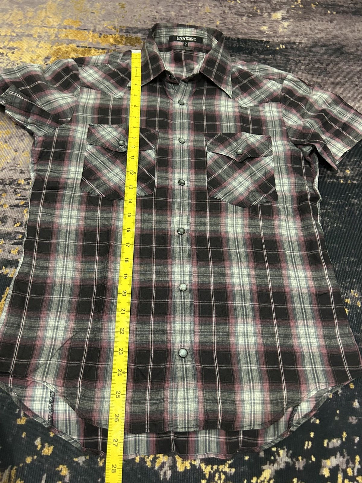 5351 POUR LES HOMMES 5351 Pour Les Hommes Stone Button Shirt Size US S / EU 44-46 / 1 - 14 Thumbnail