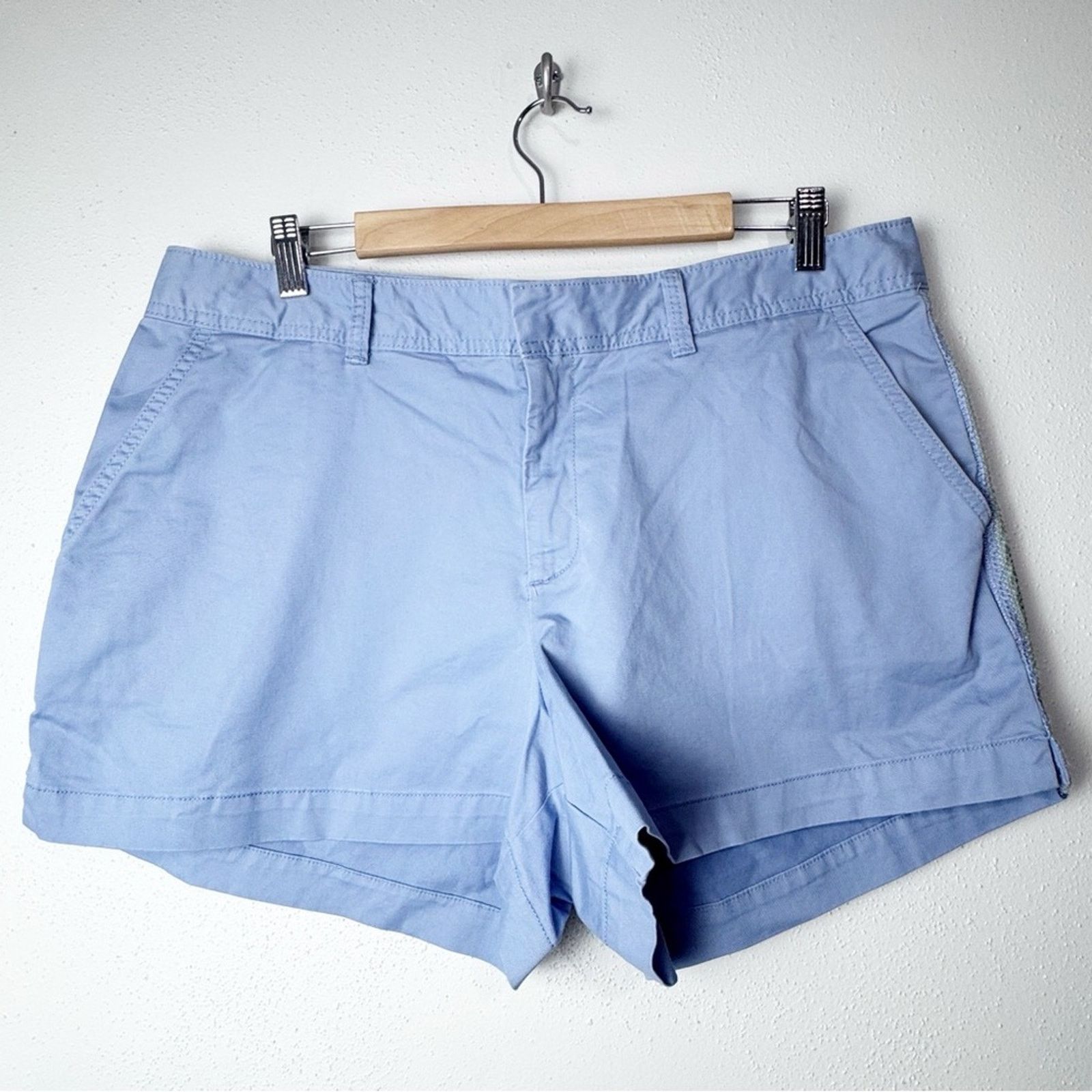Gap Gap Embroidered Stripe Blue 3” Flat Front Shorts Women’s 14 Size 36" / US 14 / IT 50 - 8 Thumbnail