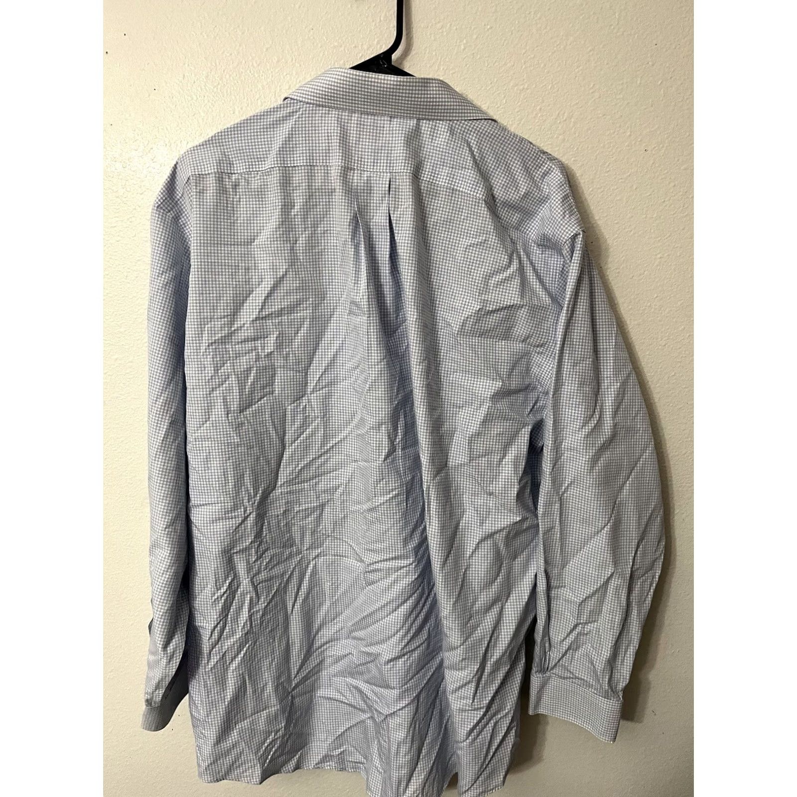 Brooks Brothers VINTAGE Brooks Brothers 346 Shirt Mens 17-4/5 Blue White Gingham Check L/S Size US XXL / EU 58 / 5 - 2 Thumbnail